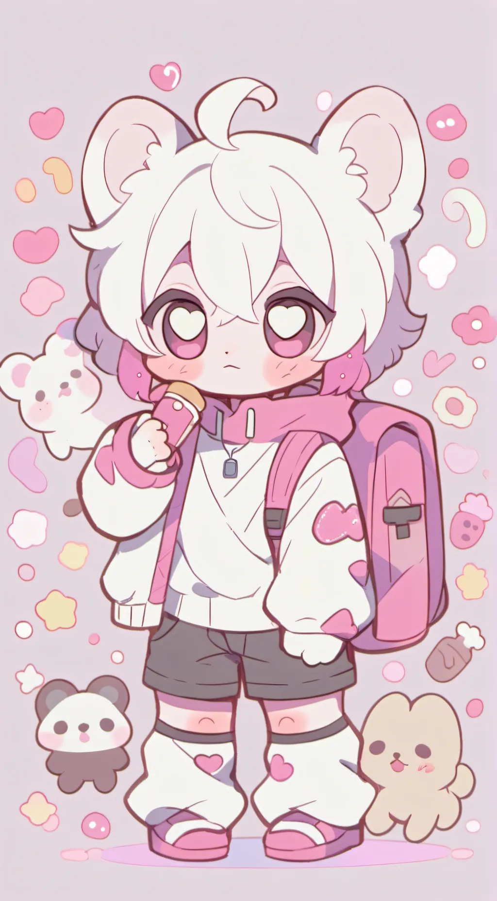 ai character: Puppy  background