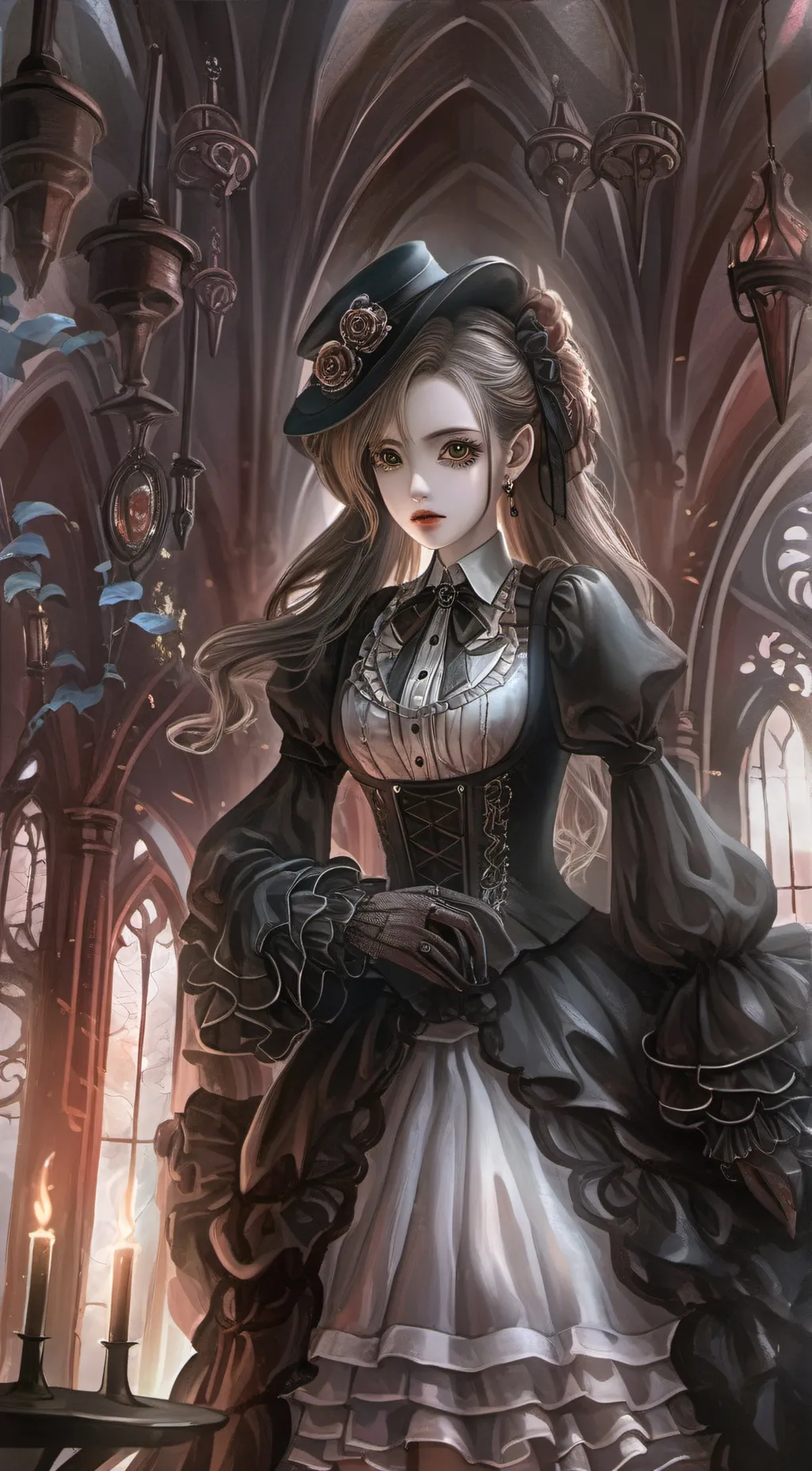 ai character: nice  background