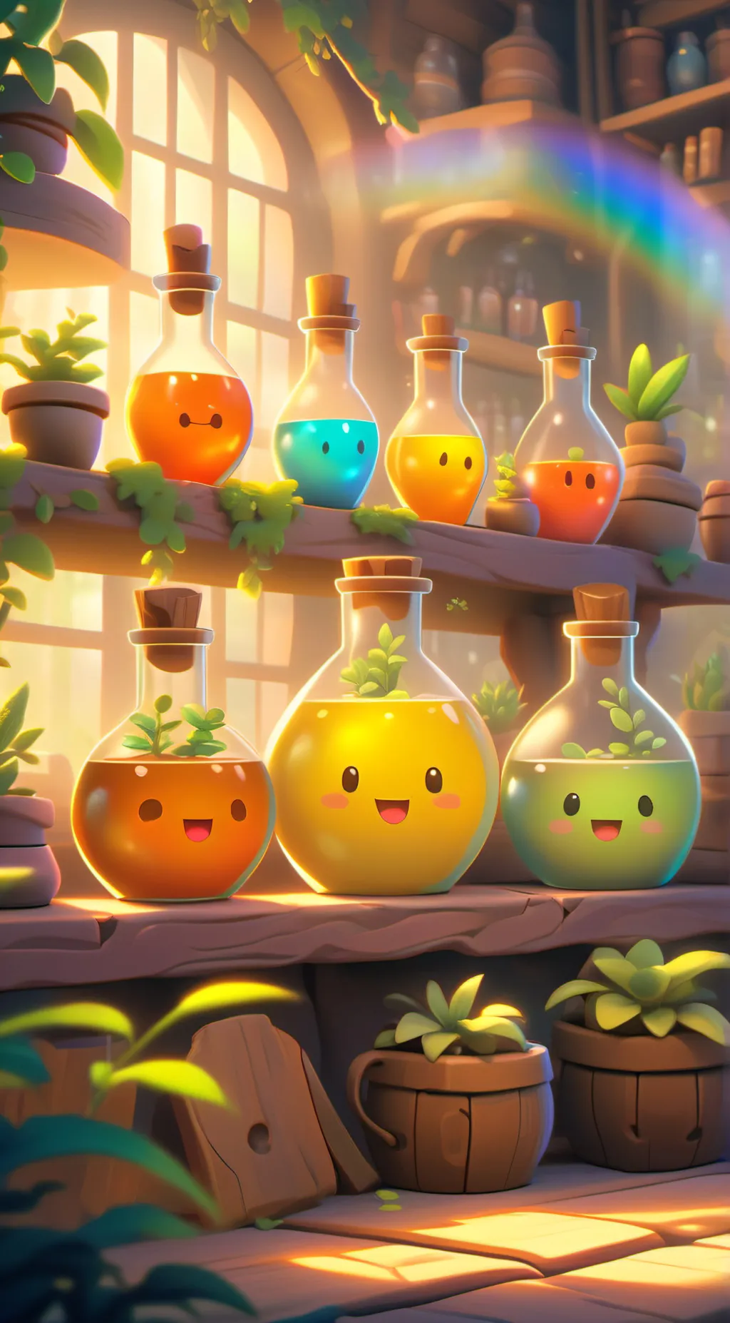 ai character: Rack of Liquor background