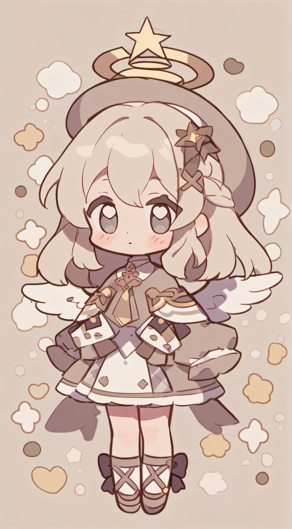 ai character: Little bless background