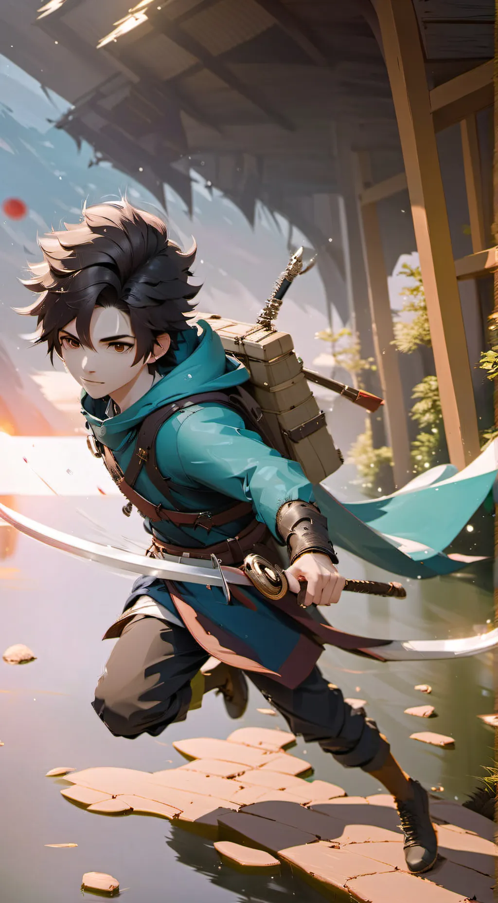 ai character: ☃️kai☃️  background