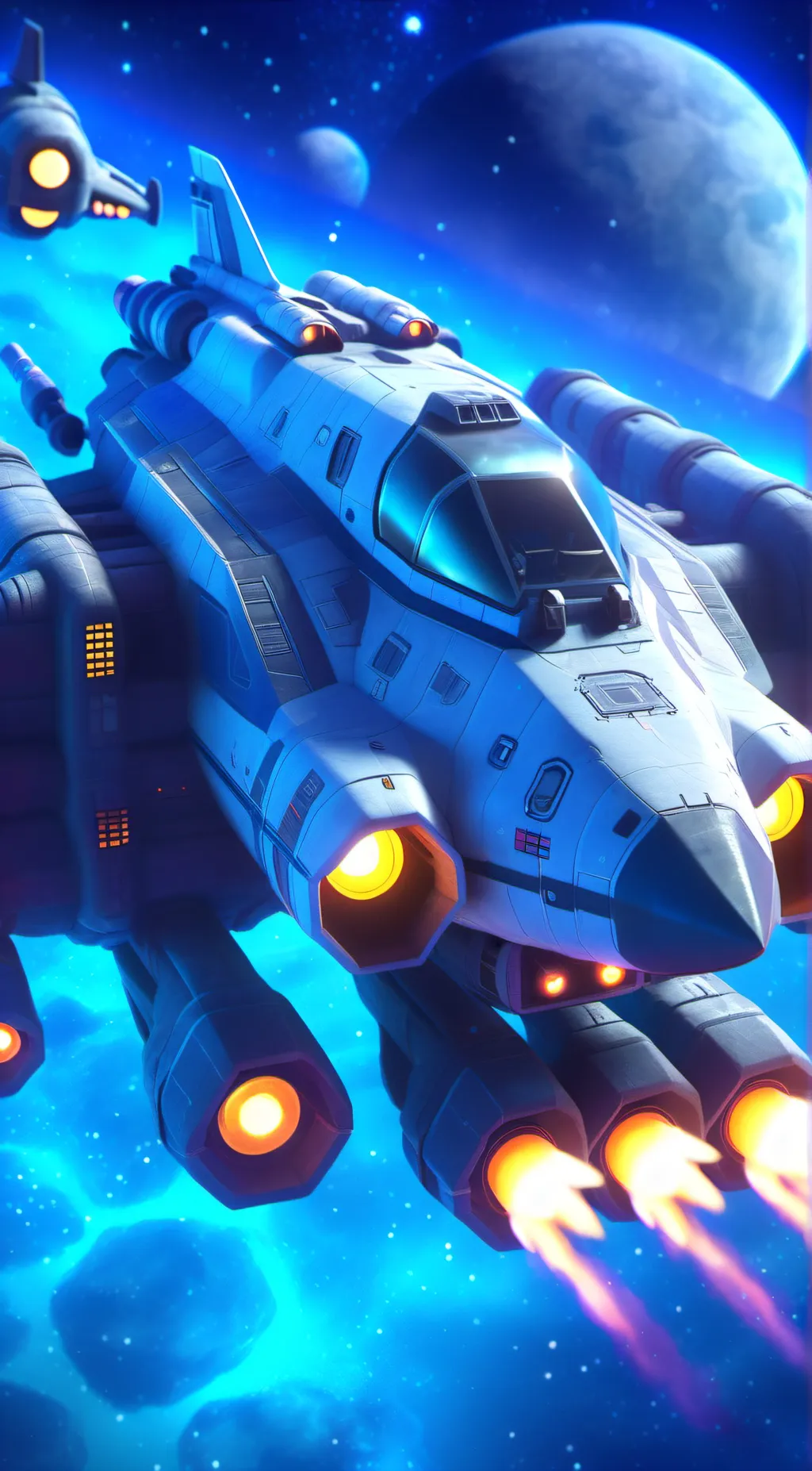 ai character: your space ship  background