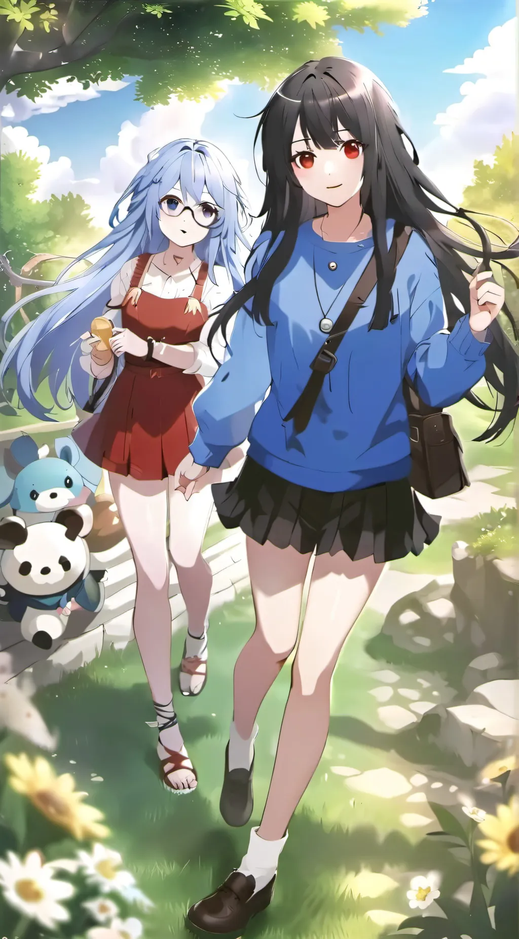 ai character: Miku and Miyu(you) background