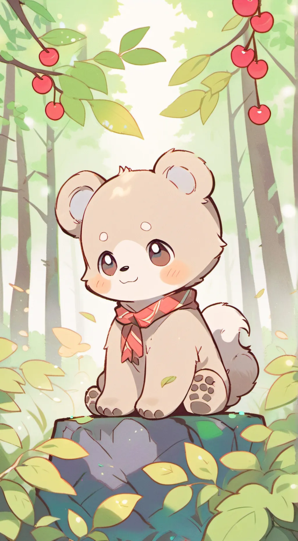 ai character: bear background