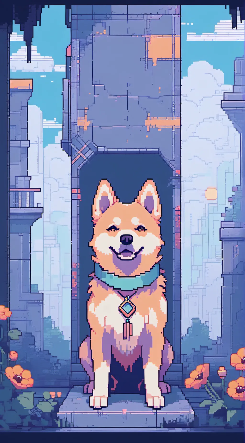 ai character: DogDay background