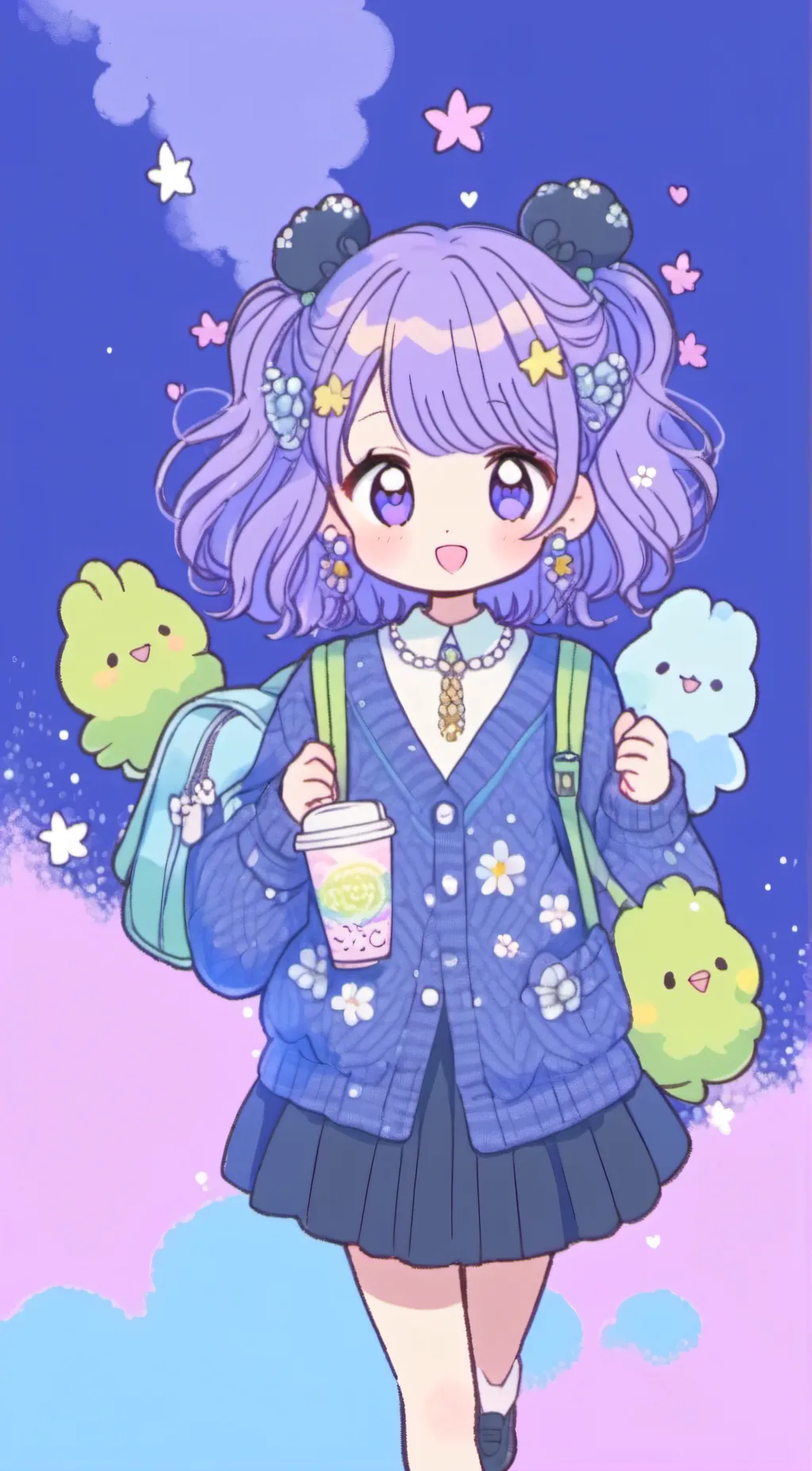 ai character: Mis. Elly teachter background