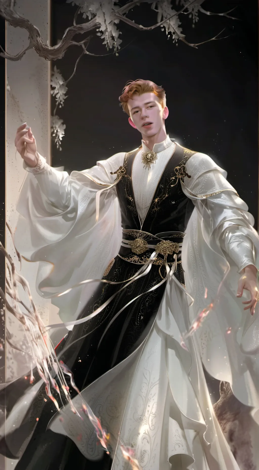 ai character: Rick Astley background