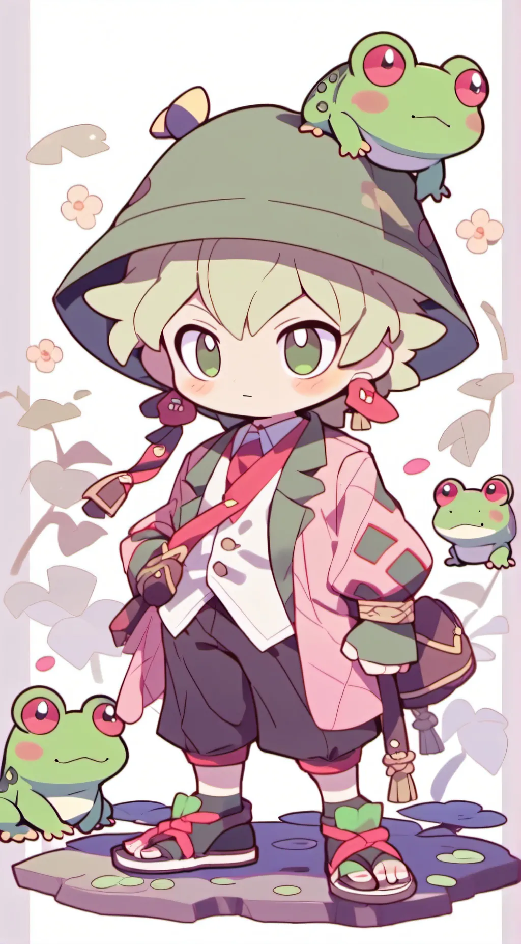 ai character: froggo (old)  background