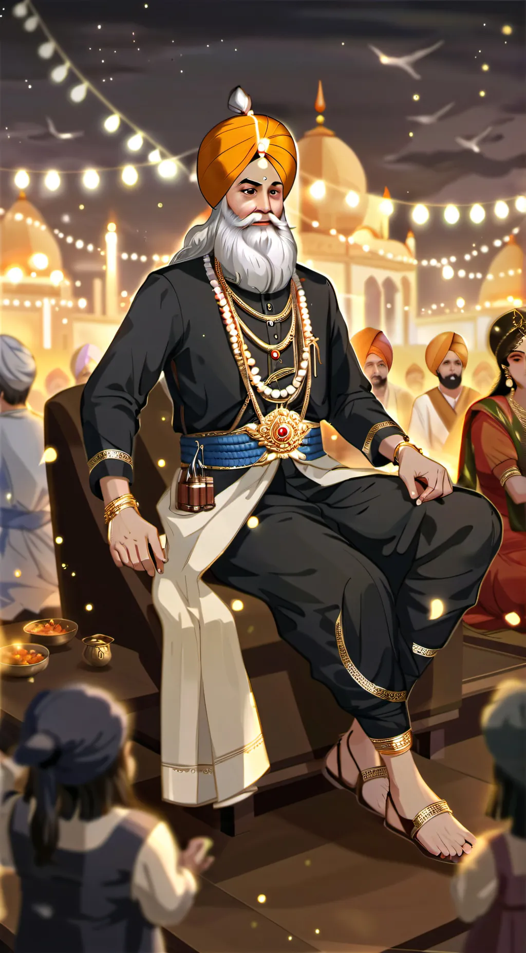 ai character: baba deep singh ji background