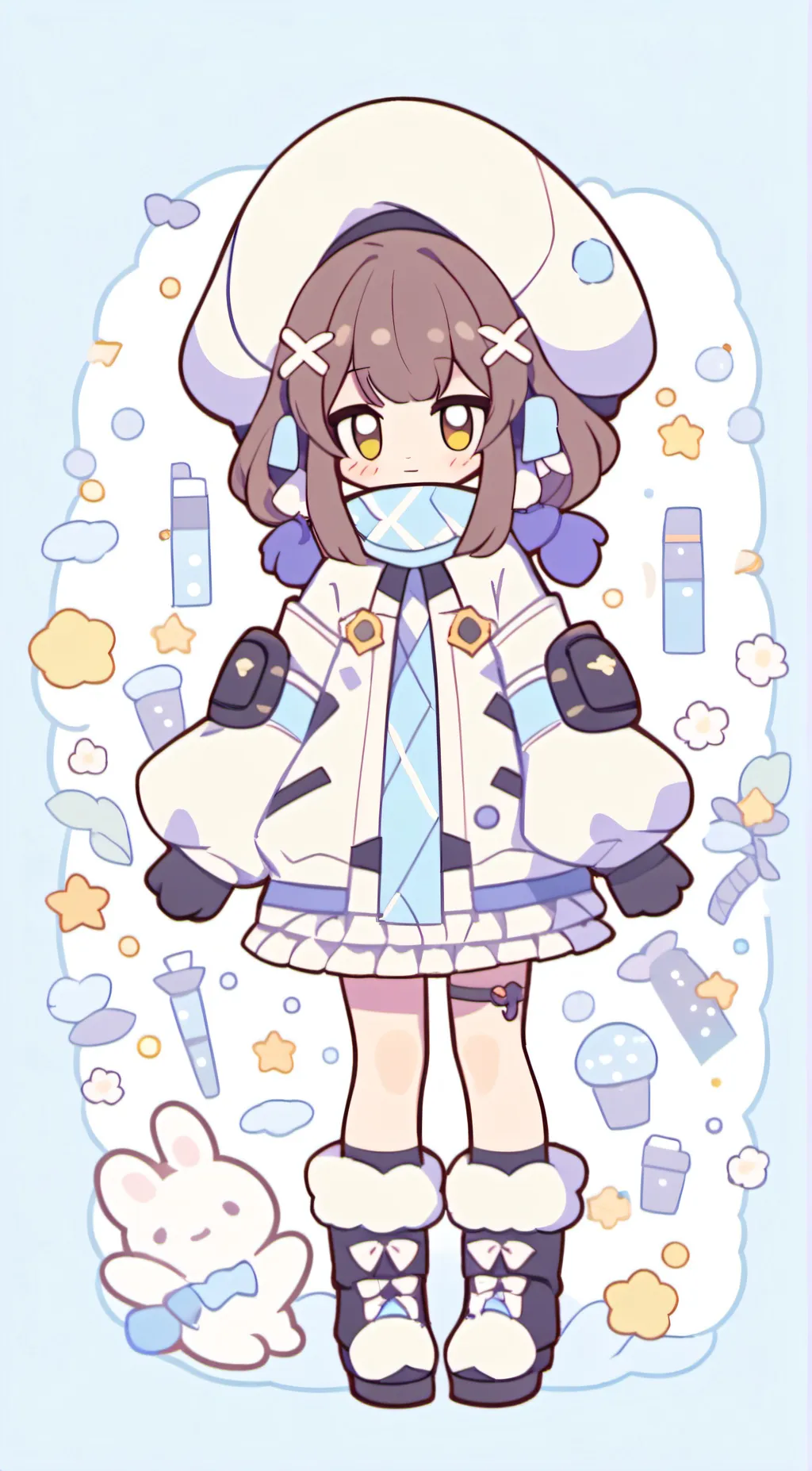 ai character: sab + makomo  background