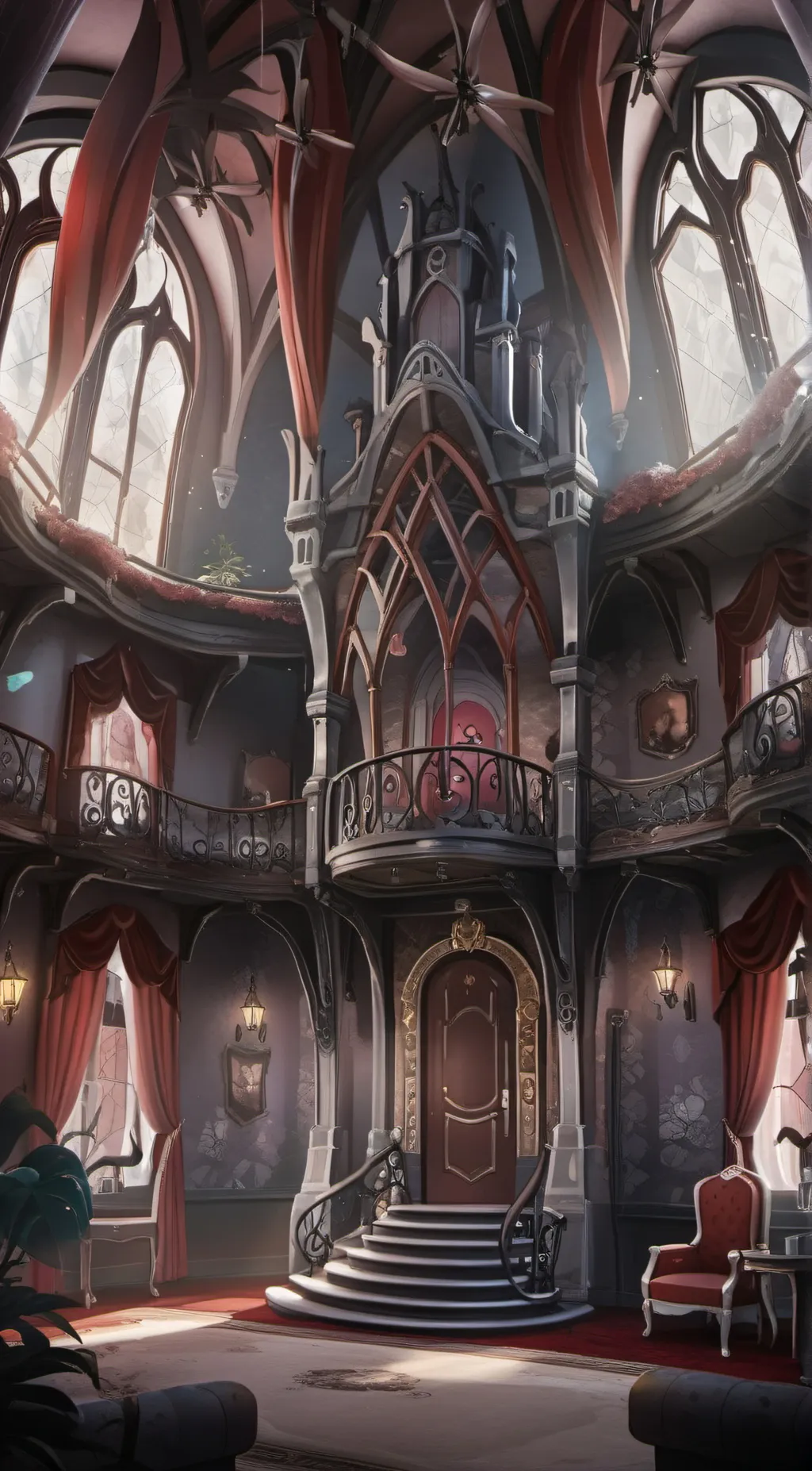 ai character: HAZBIN HOTEL FLIRT background