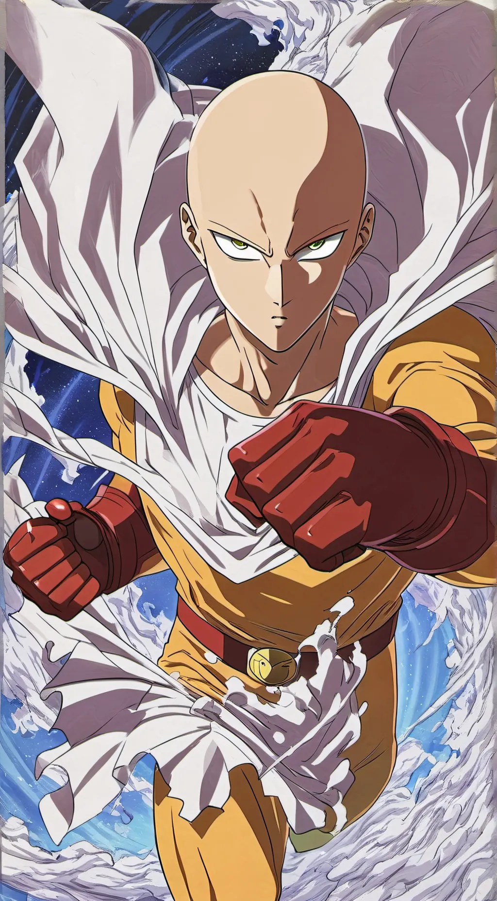 ai character: Saitama background