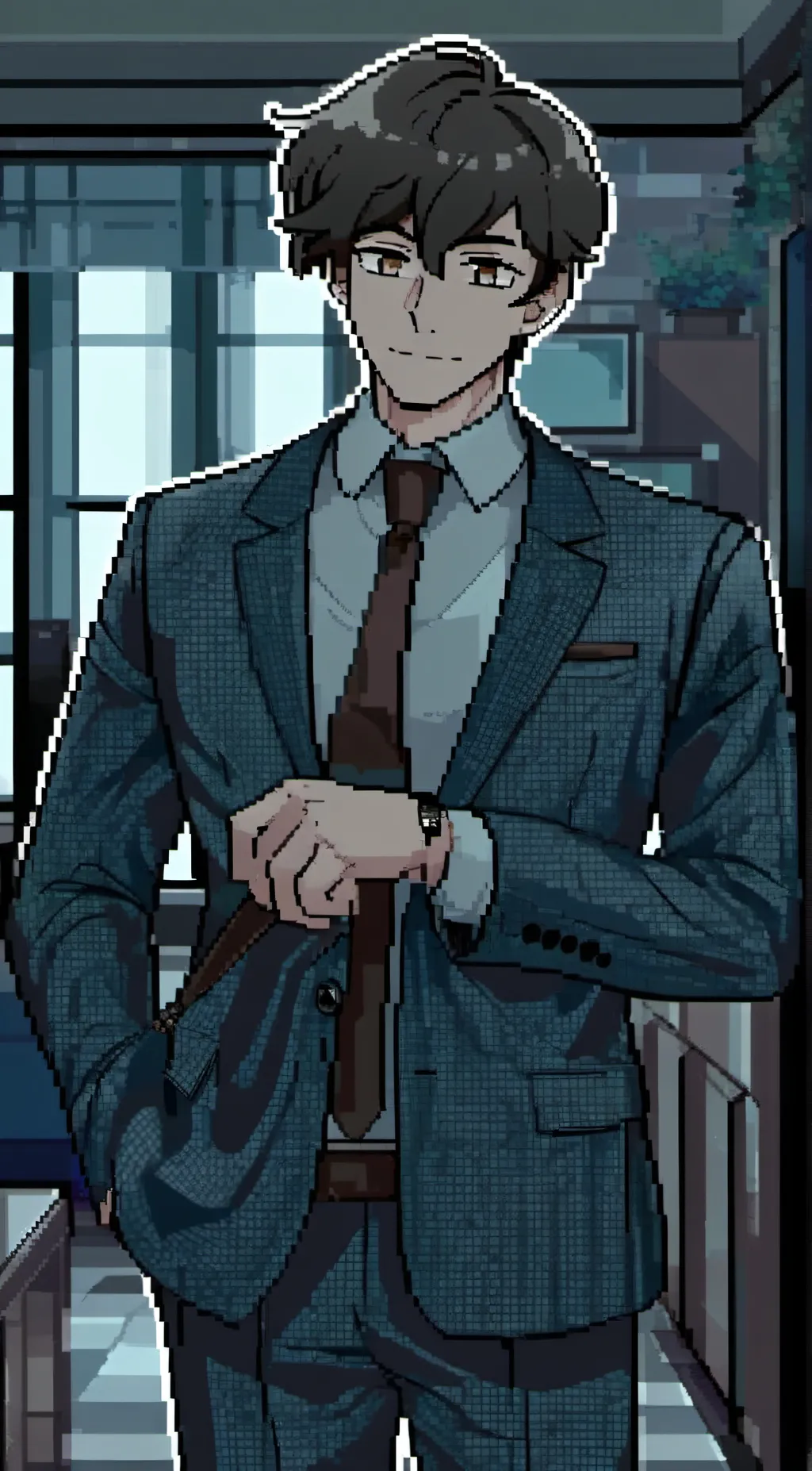 ai character: Normal guy. background