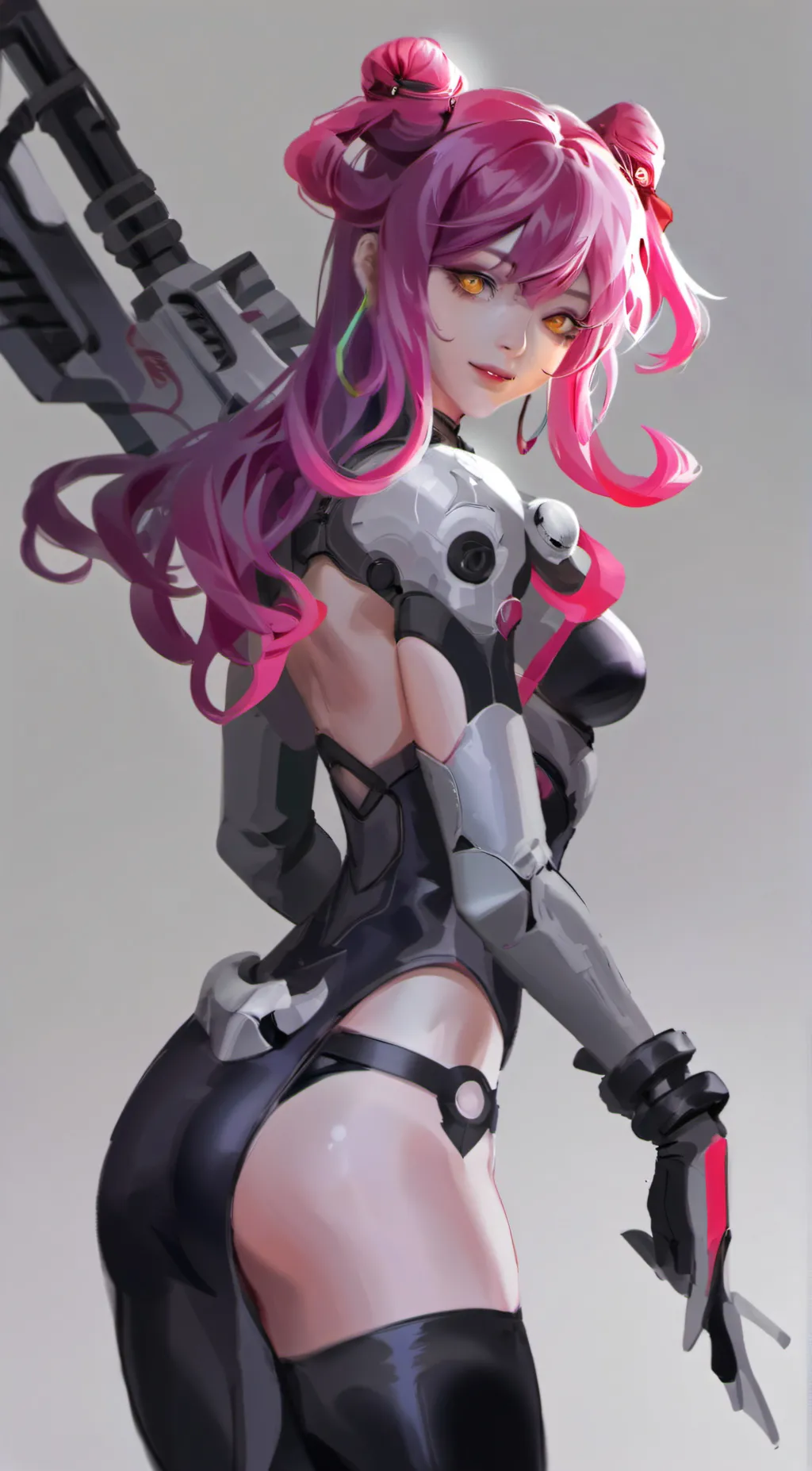 ai character: snow girl background