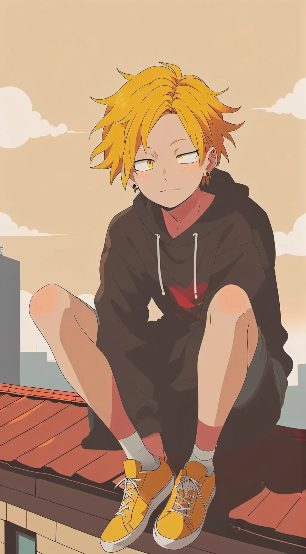 ai character: Denki background