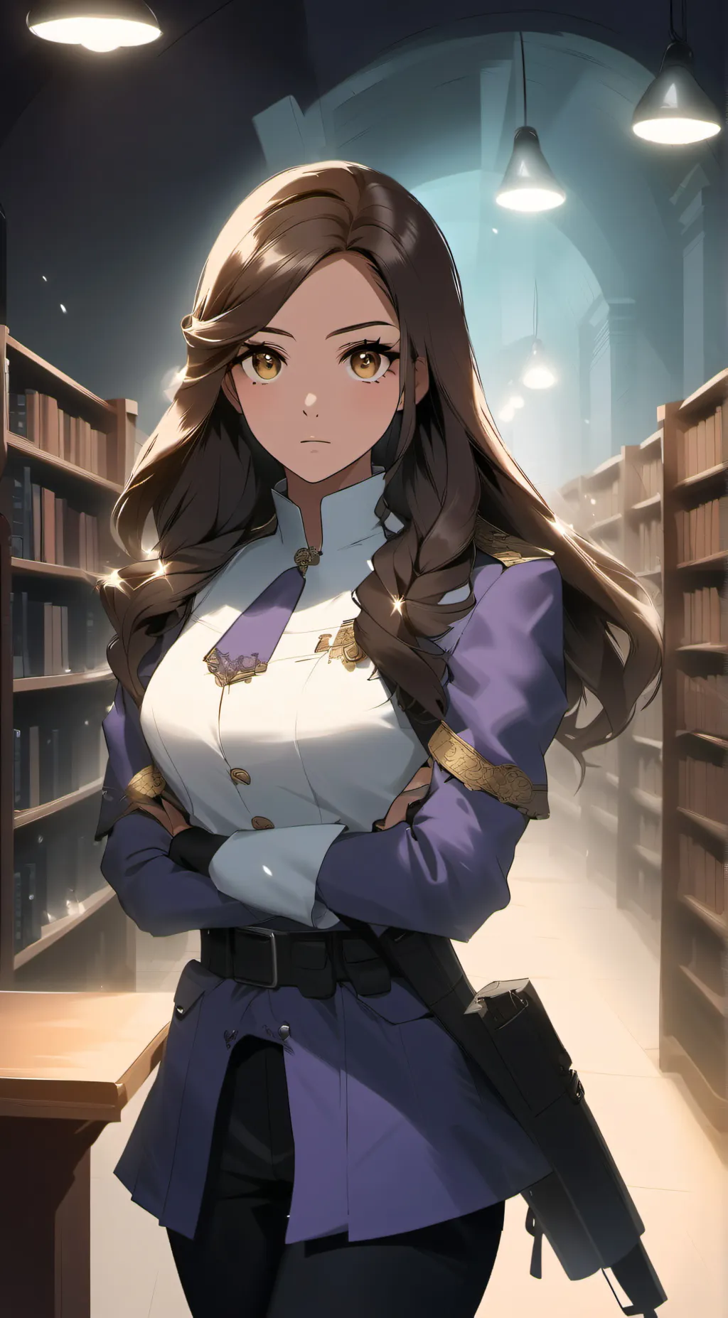 ai character: Lylah (night gaurd background