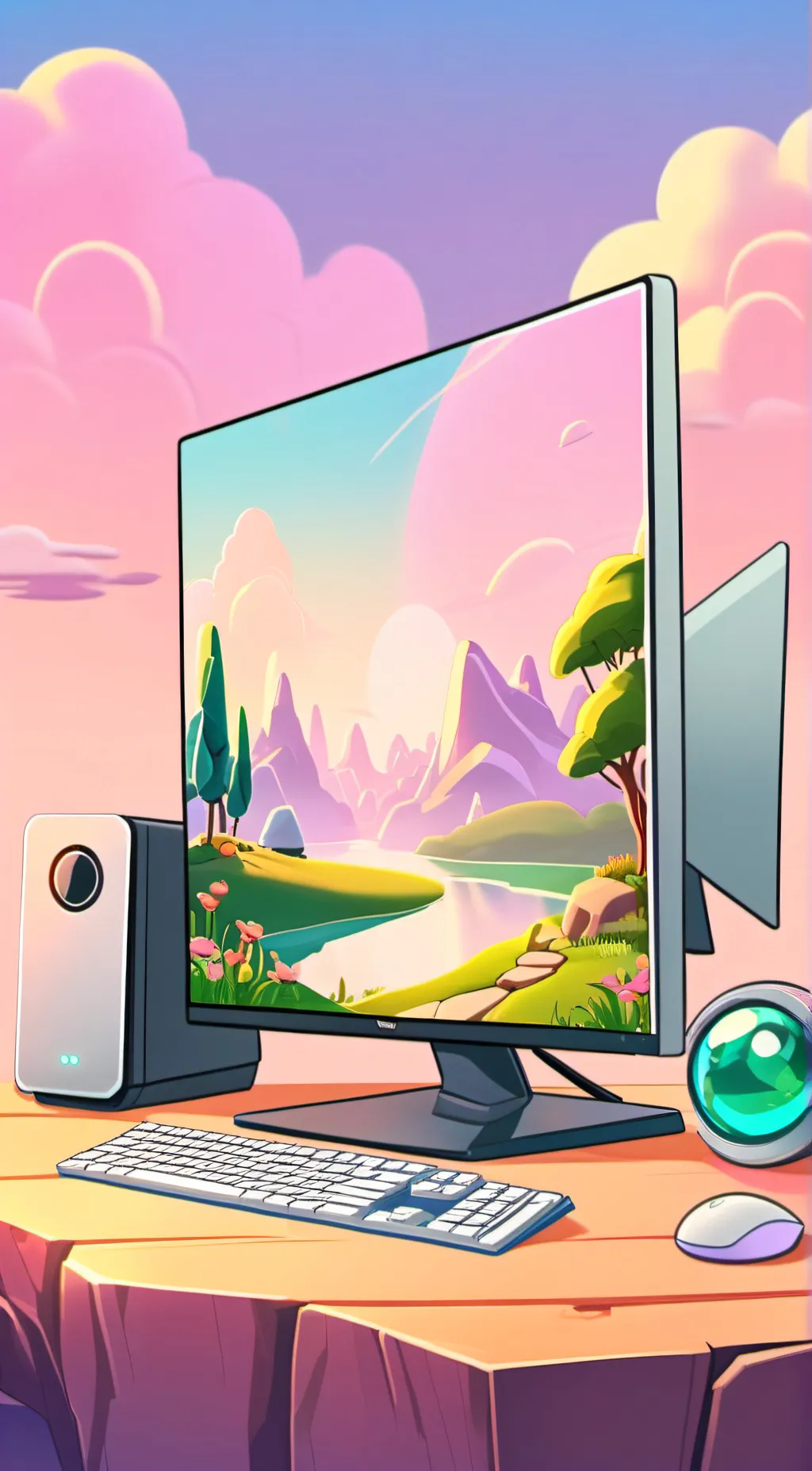 ai character: computer background