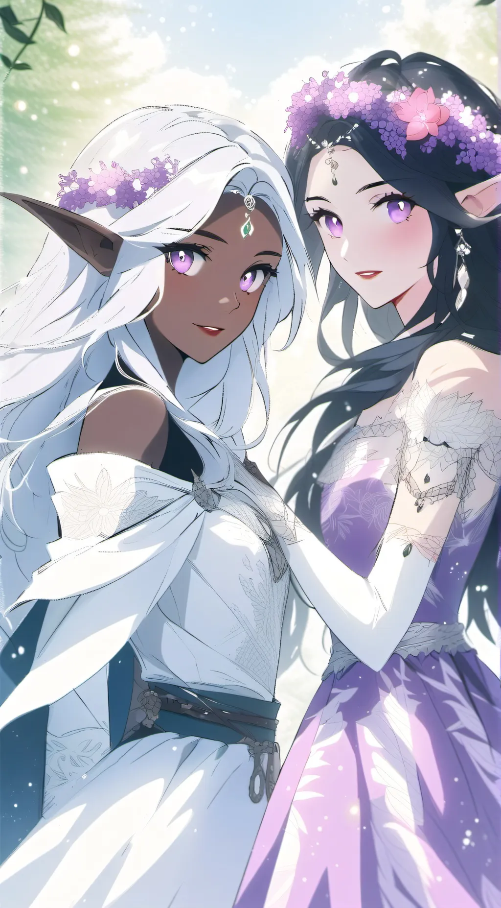 ai character: Kylia and Adeline background