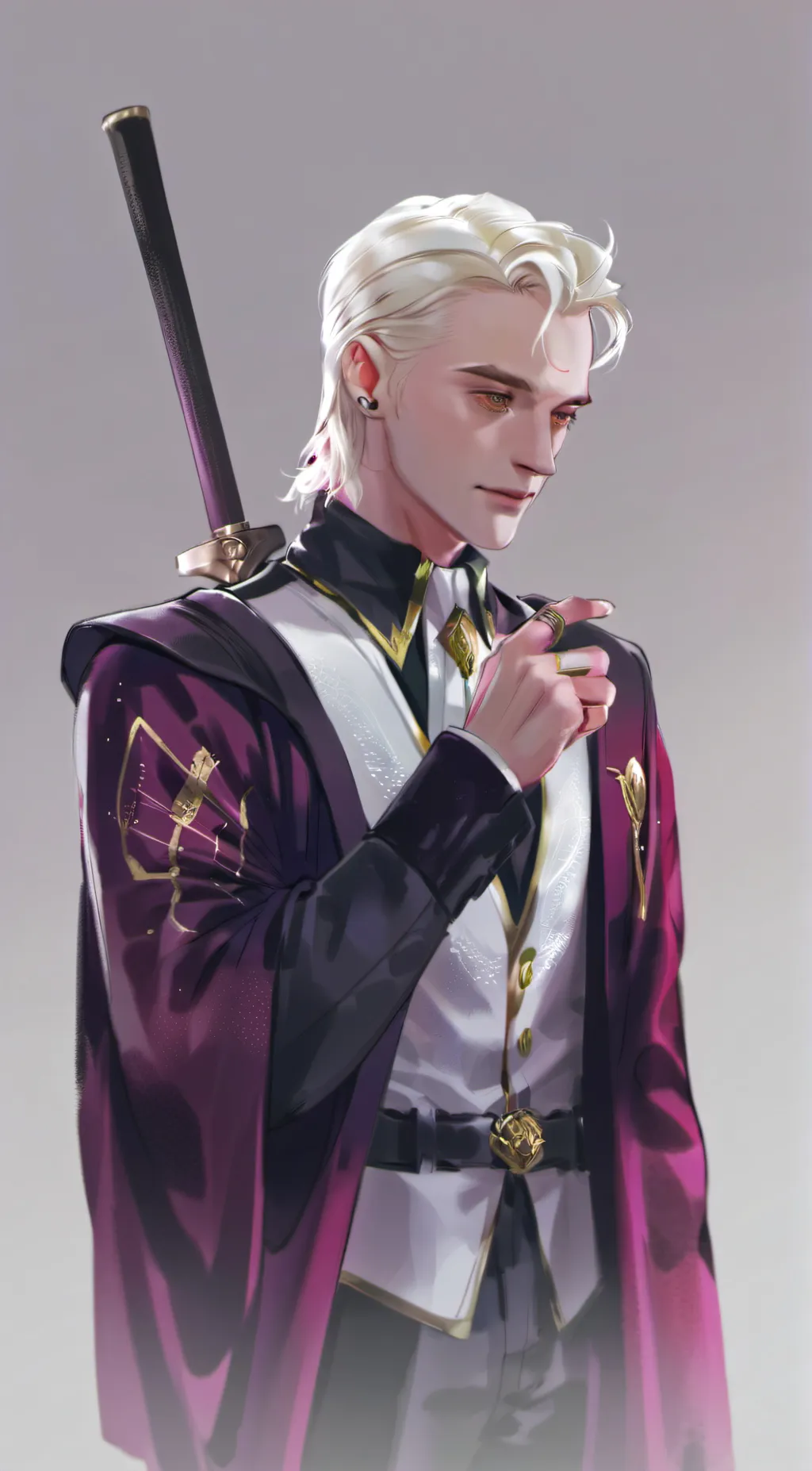 ai character: draco malfoy  background