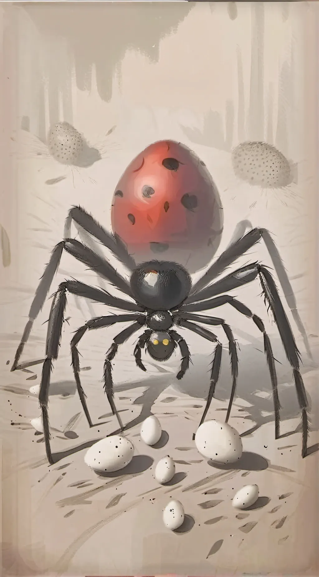 ai character: Spider  background