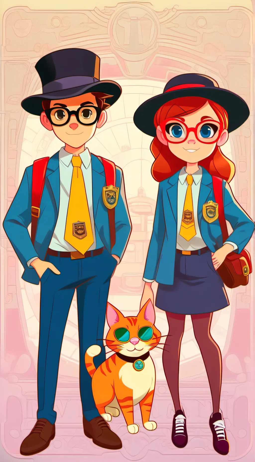 ai character: AGD😎 background