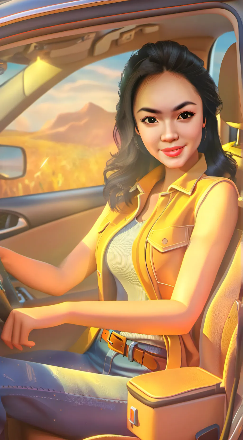 ai character: Natasha Nicole  background