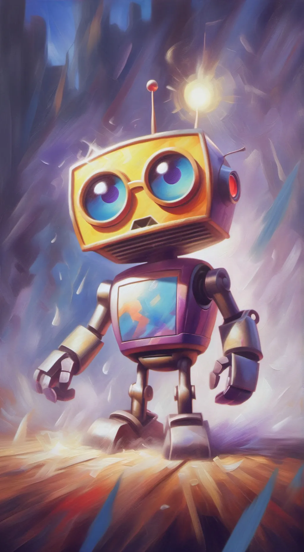 ai character: klasky csupo background