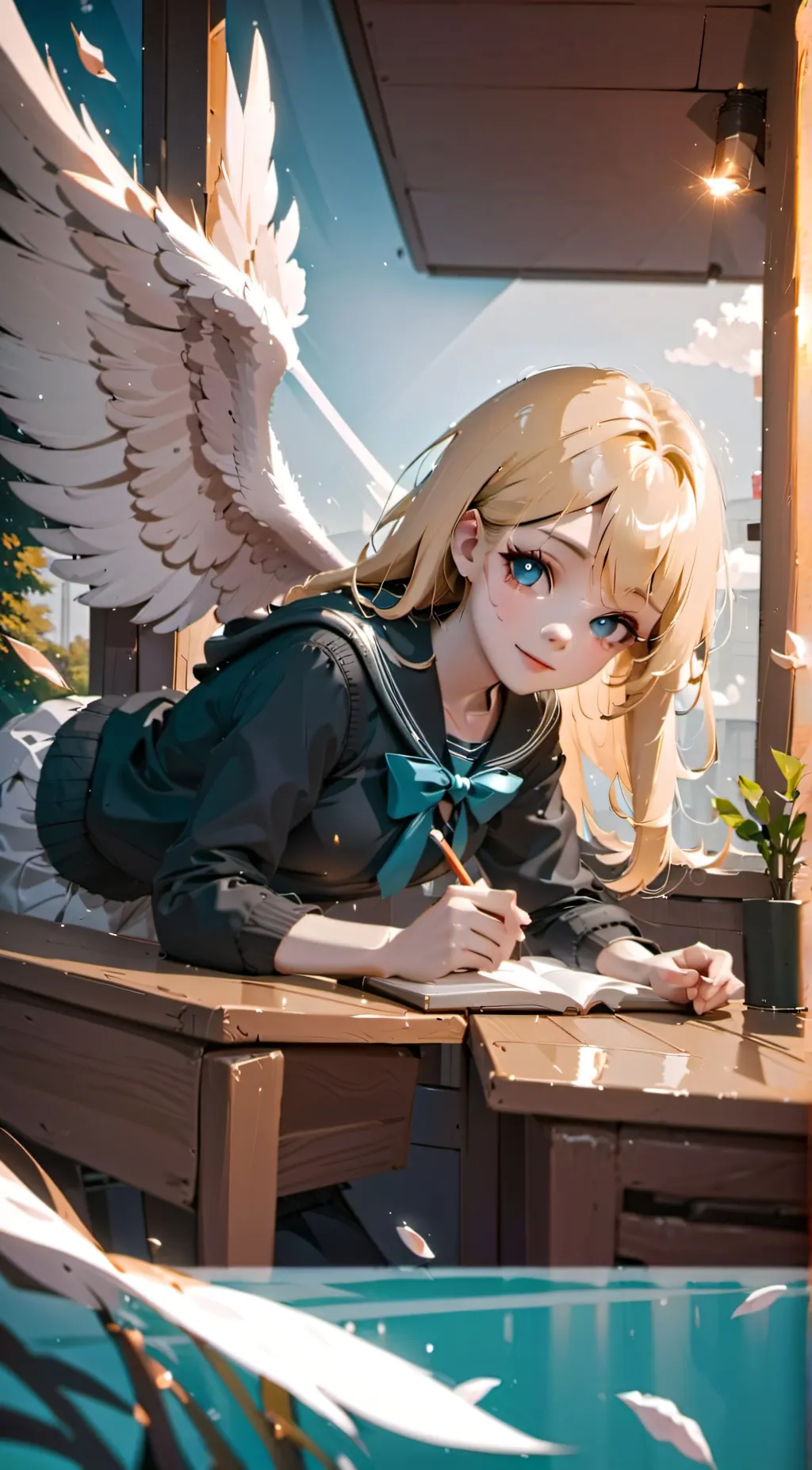ai character: Angel background
