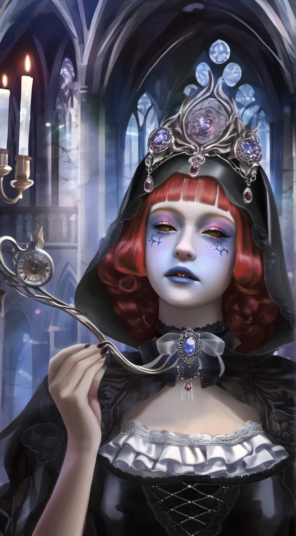 ai character: witch of the day  background