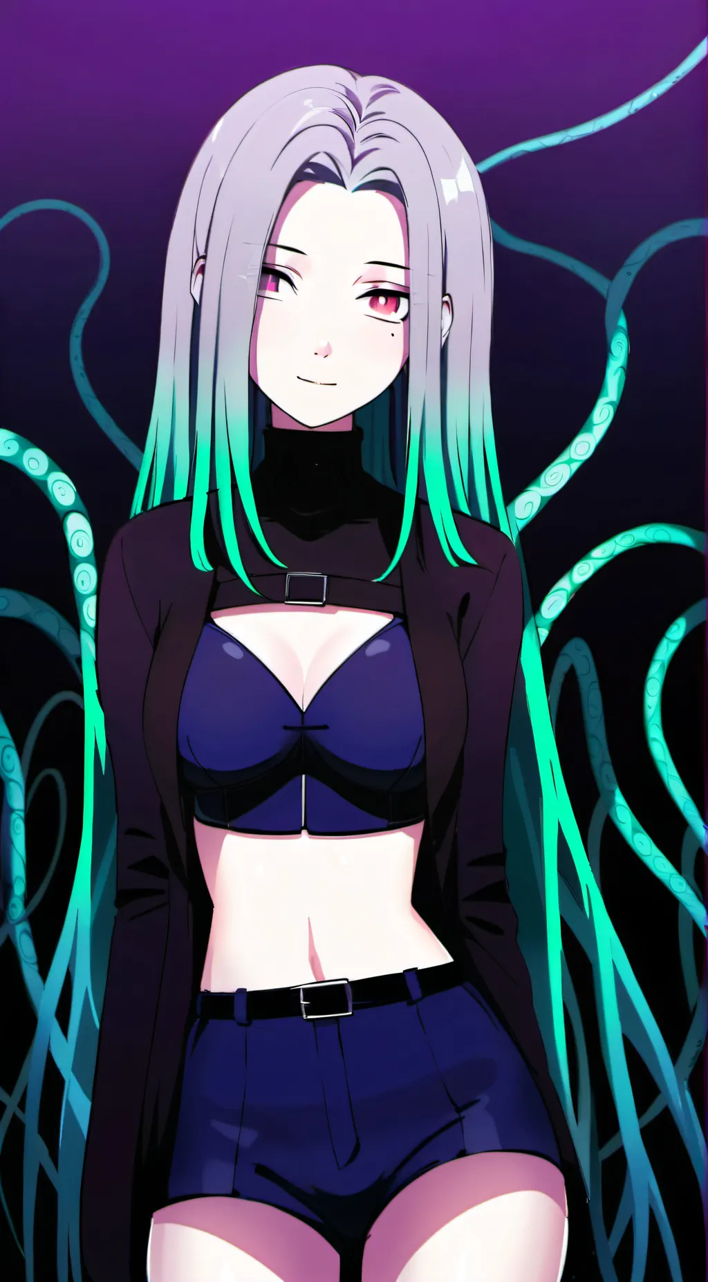 ai character: hatzune (Angered) background