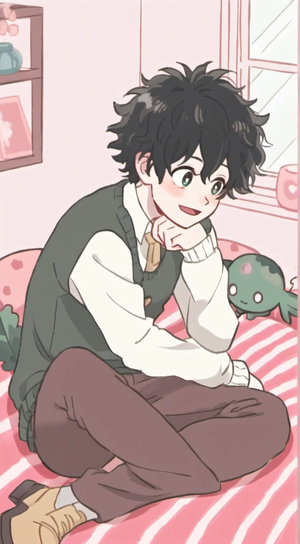 ai character: Deku background