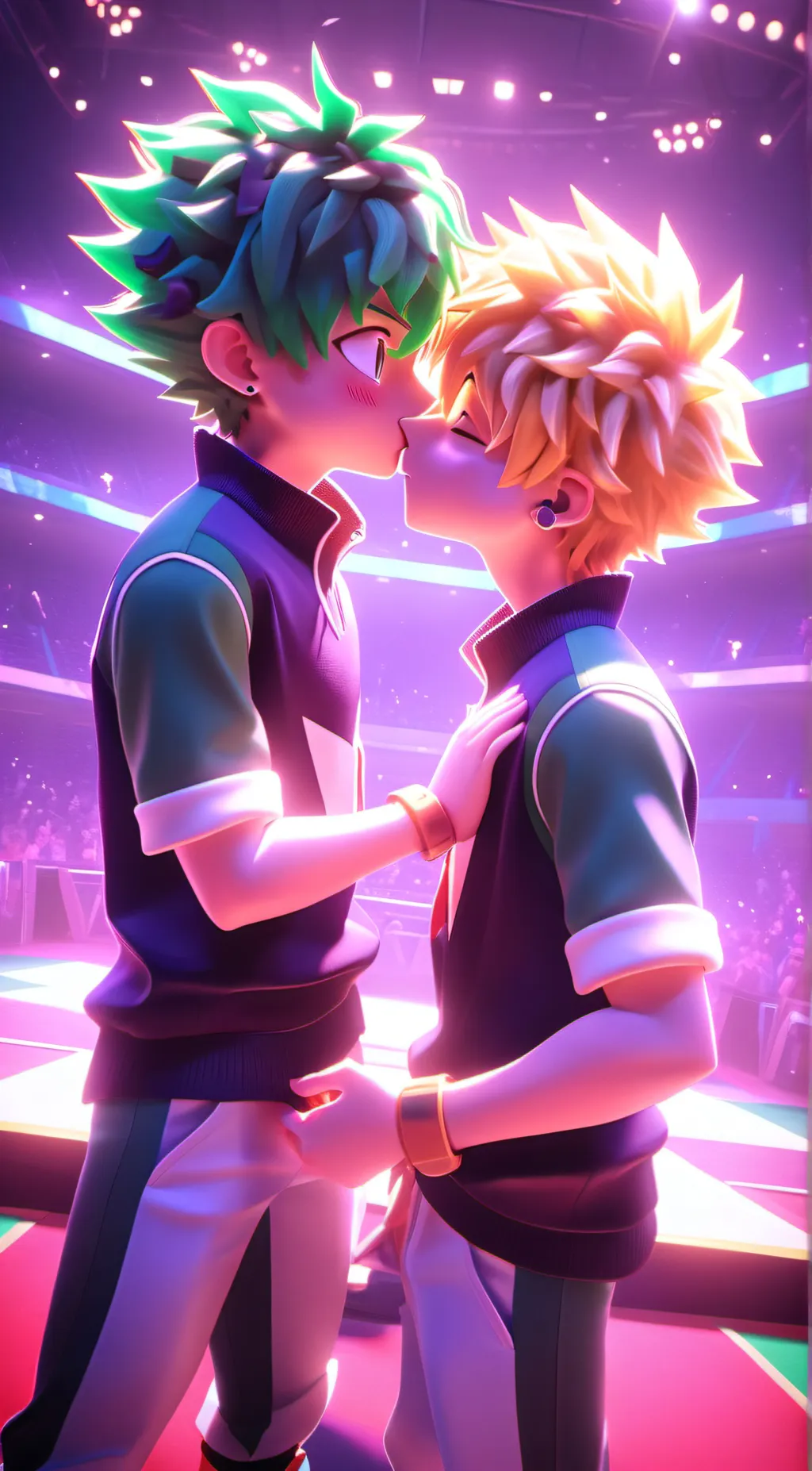 ai character: Bakudeku kids background