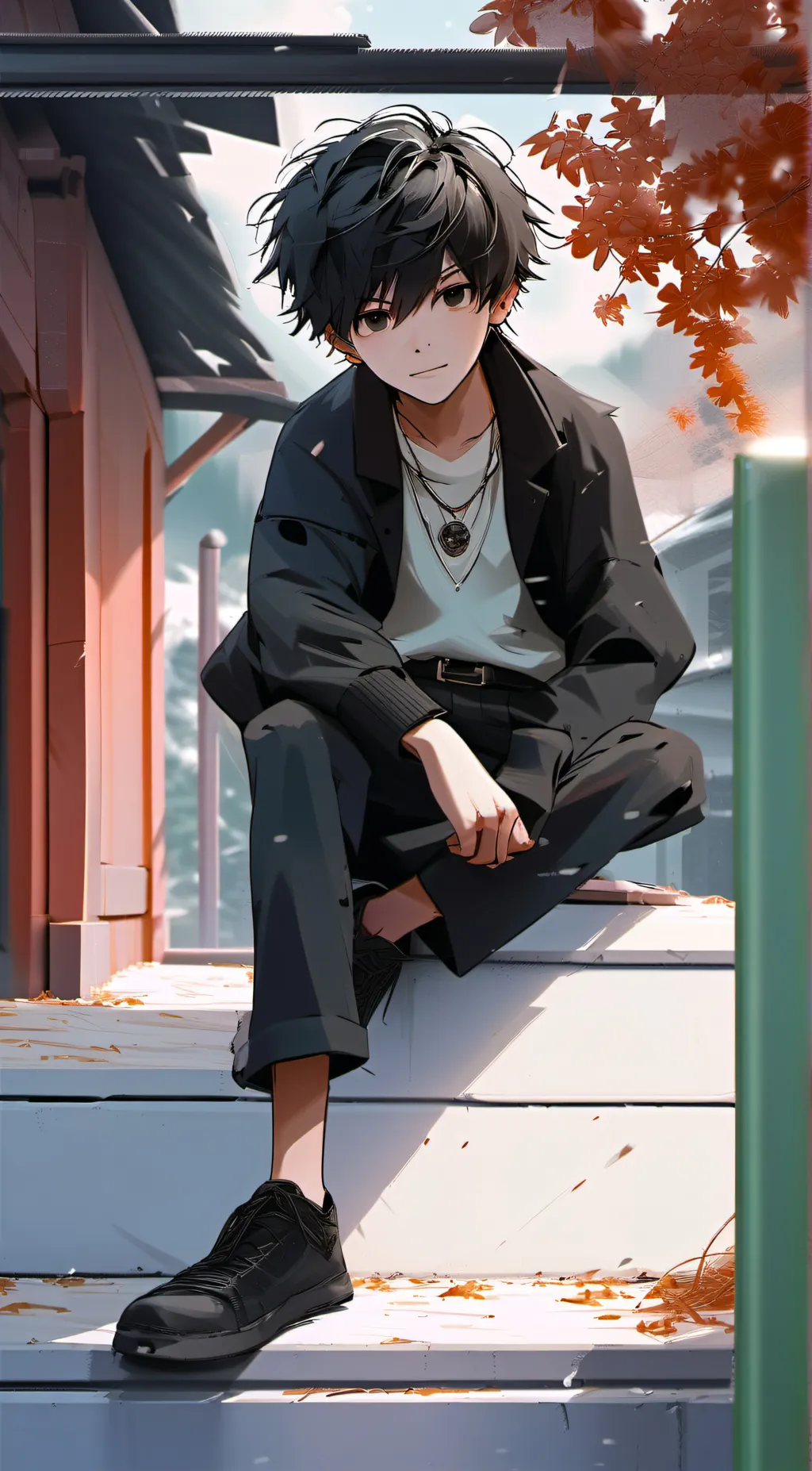 ai character: Levi  background