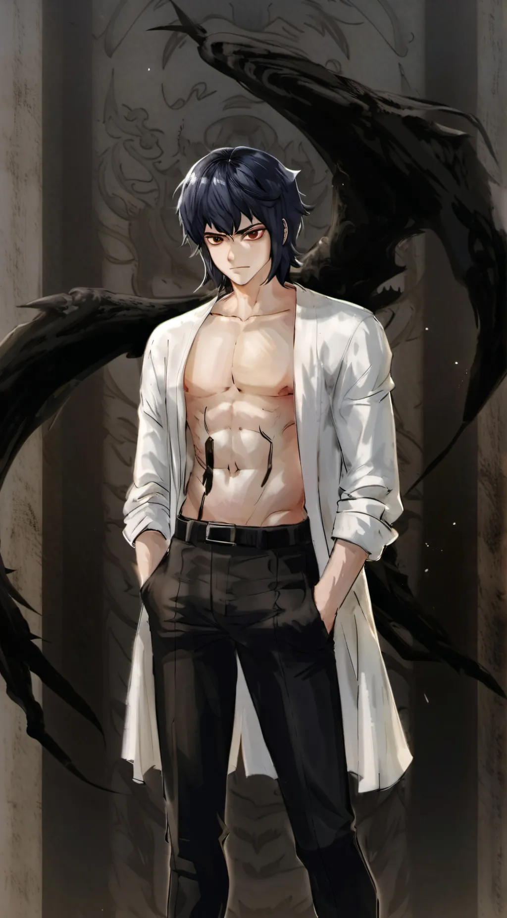 ai character: Inosuke background