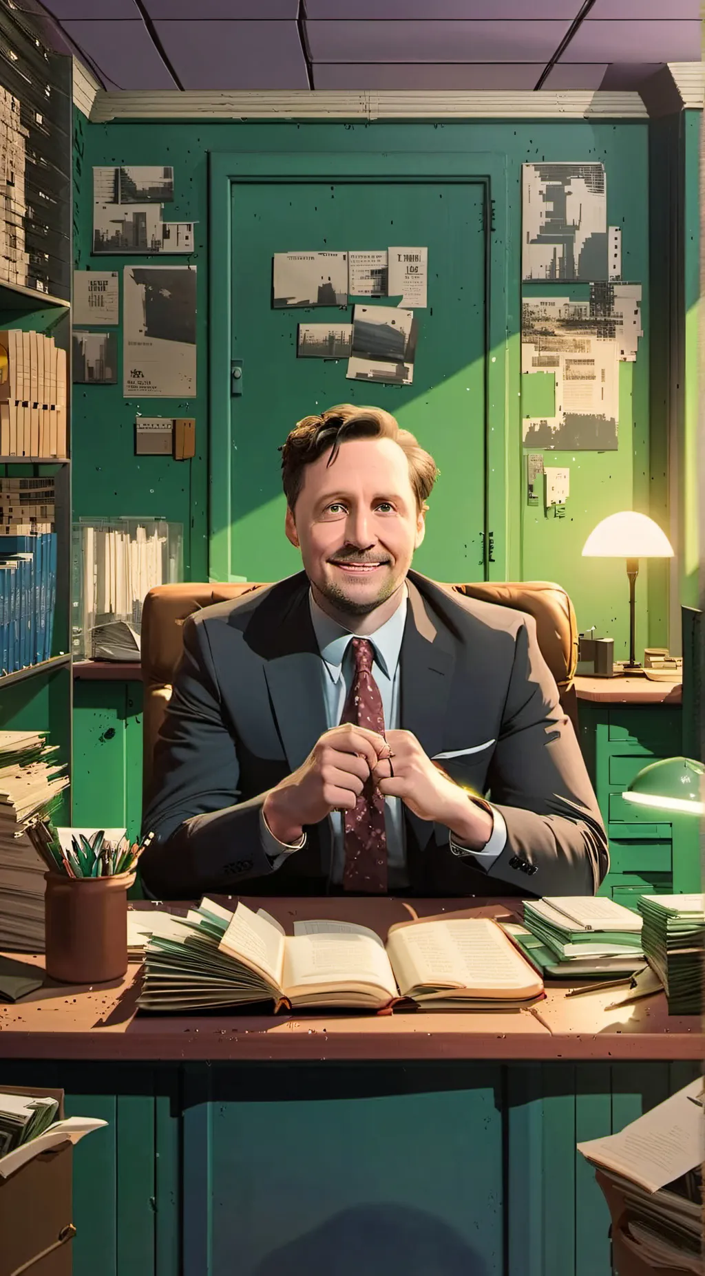 ai character: The office😩👌 background