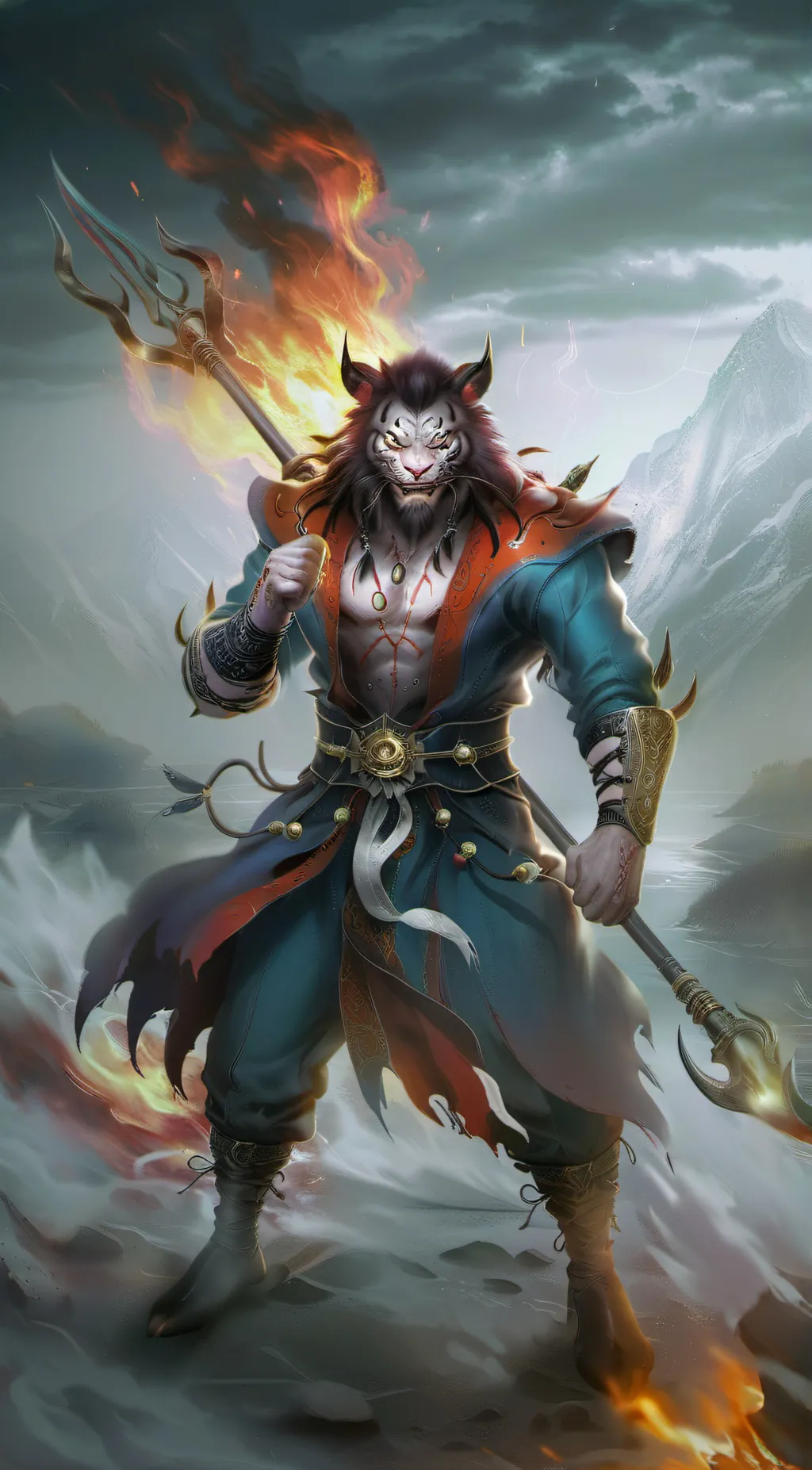 ai character: God of Hell background