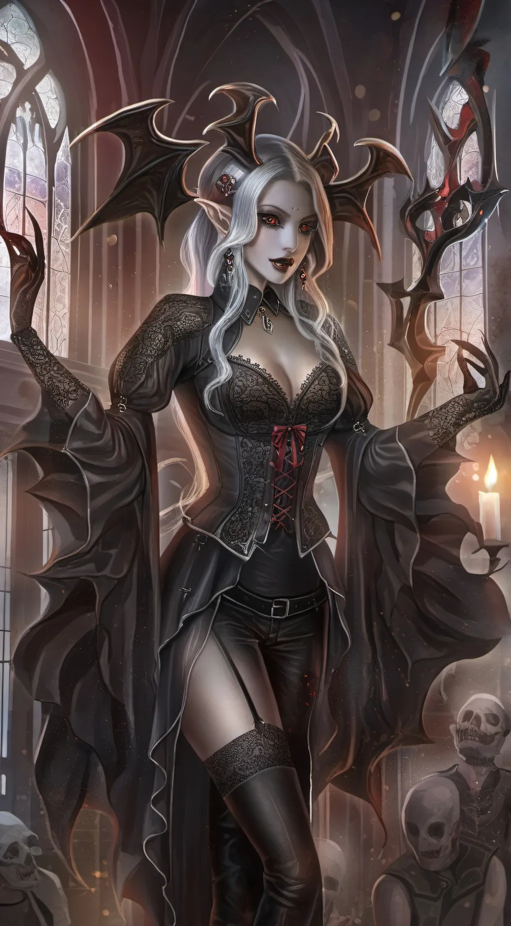 ai character: rose background