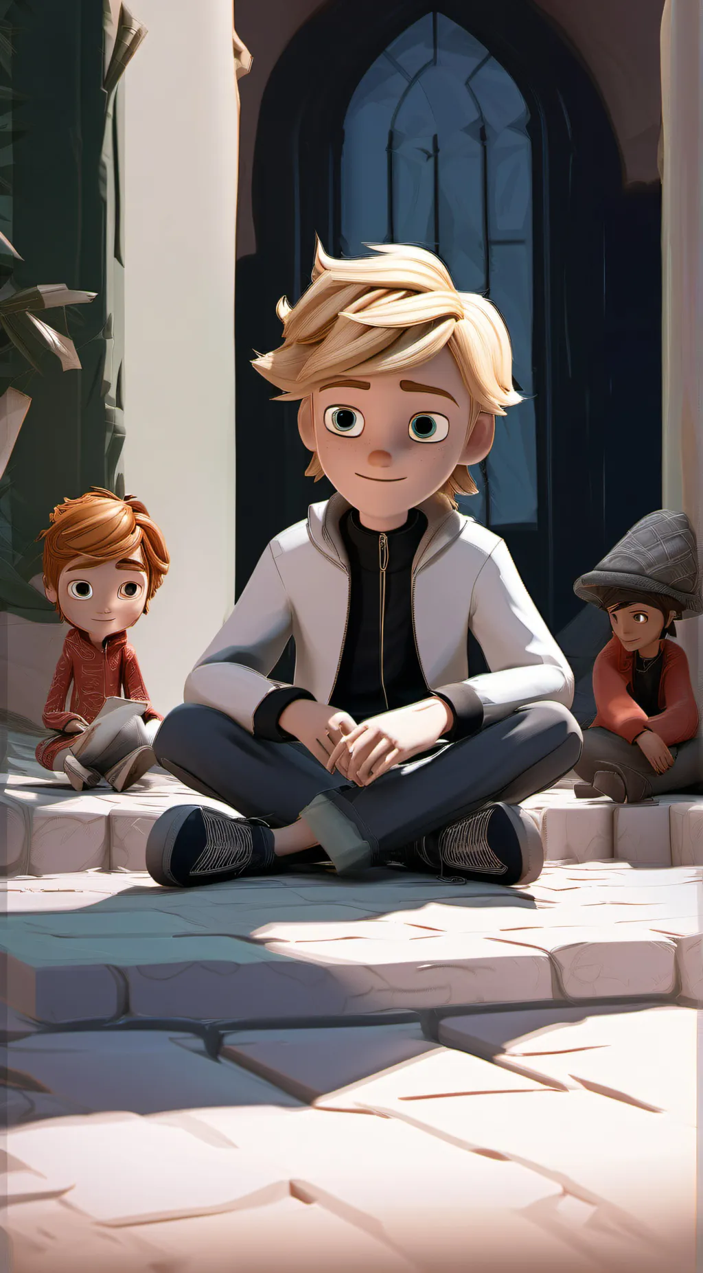 ai character: Adrien Damien  background