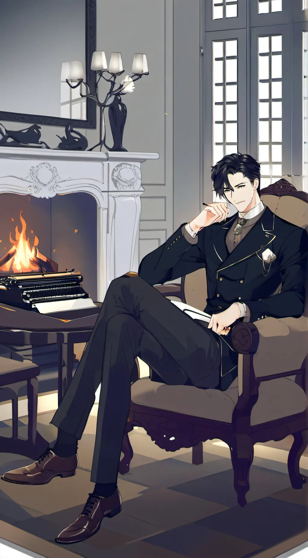 ai character: Ash background