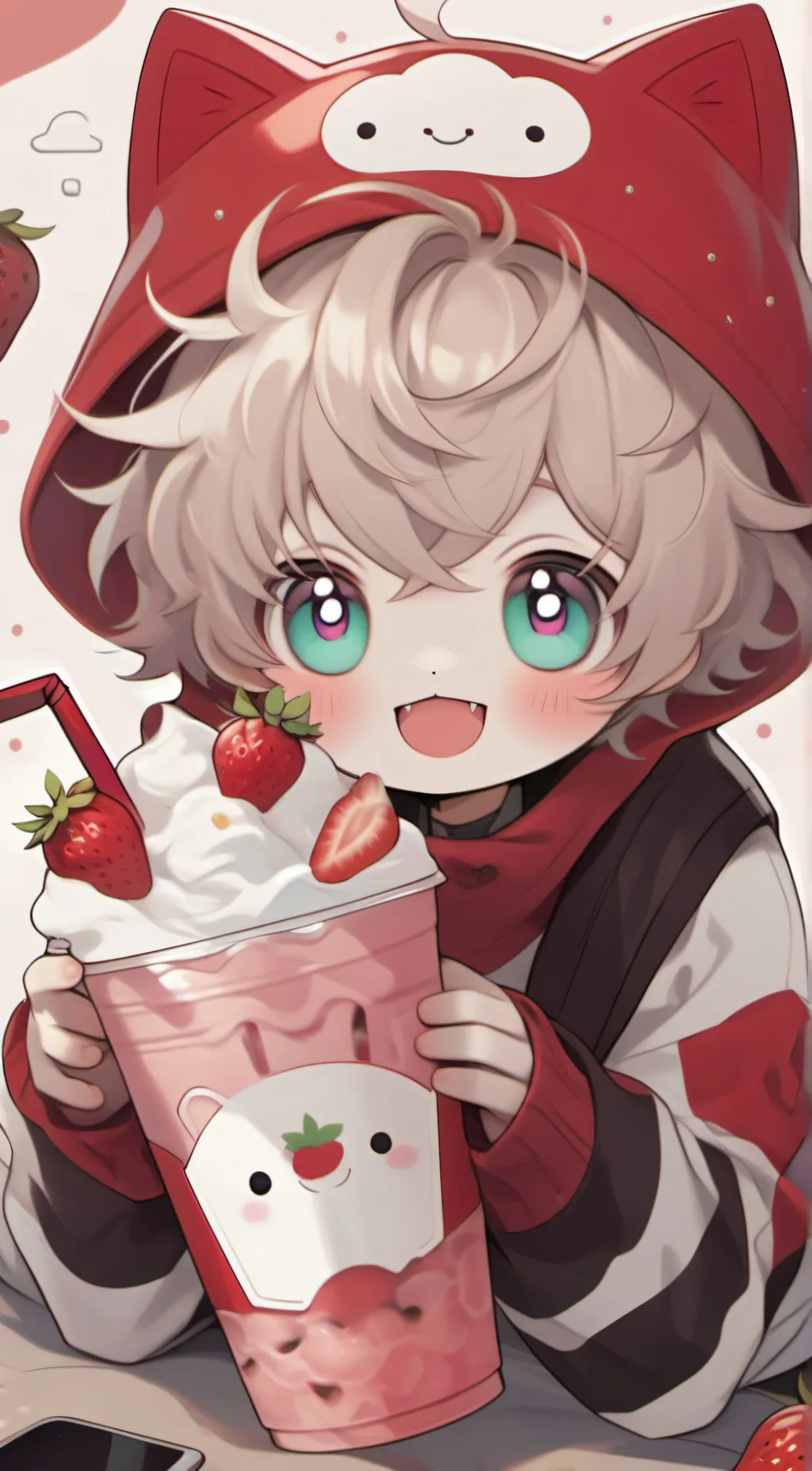 ai character: baby kitty background