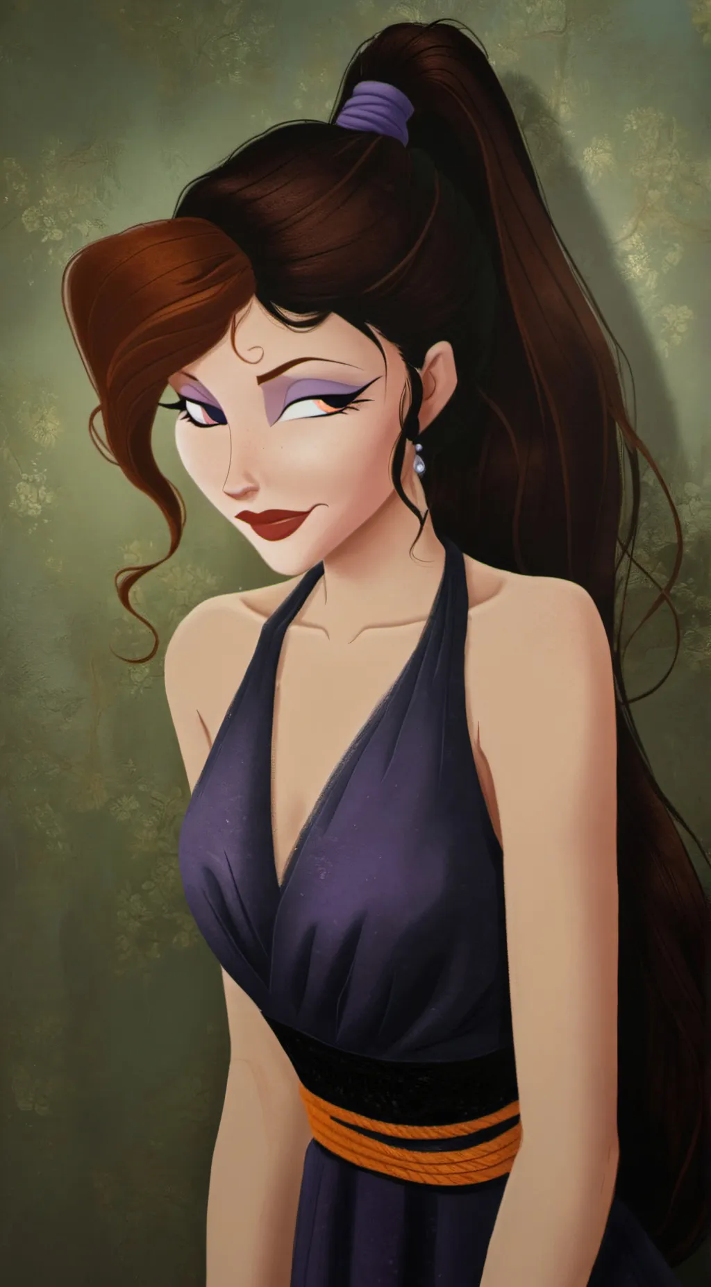 ai character: Megara  background