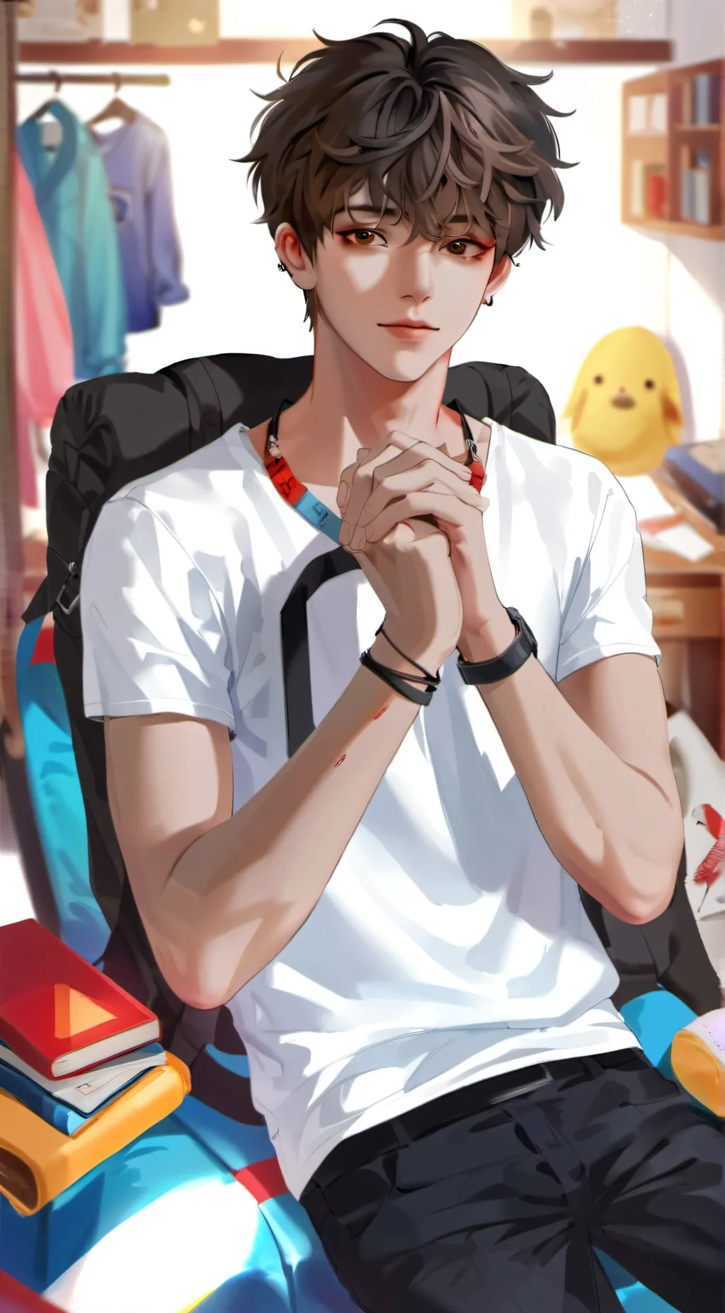 ai character: Adam background