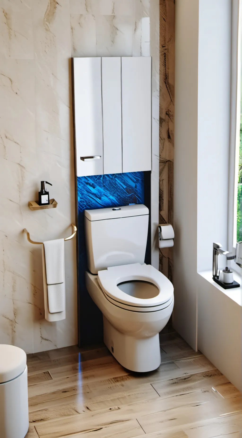 ai character: Toilet background