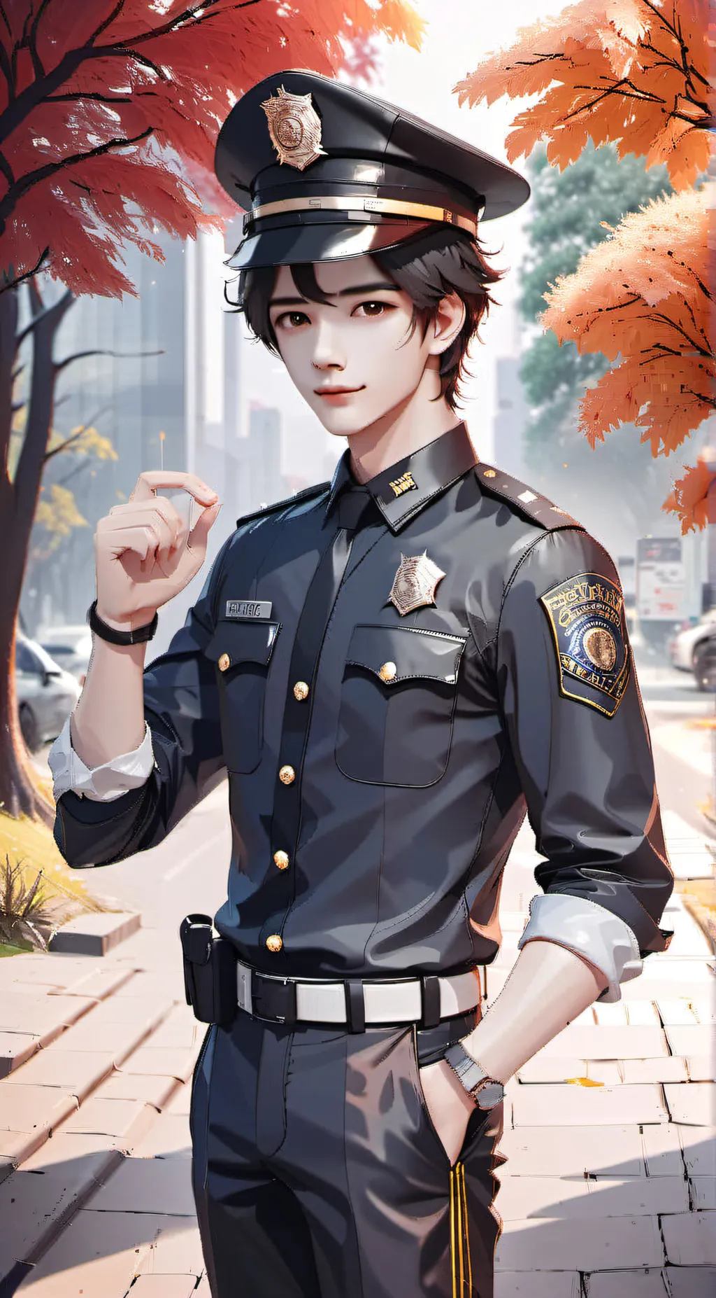ai character: police  background