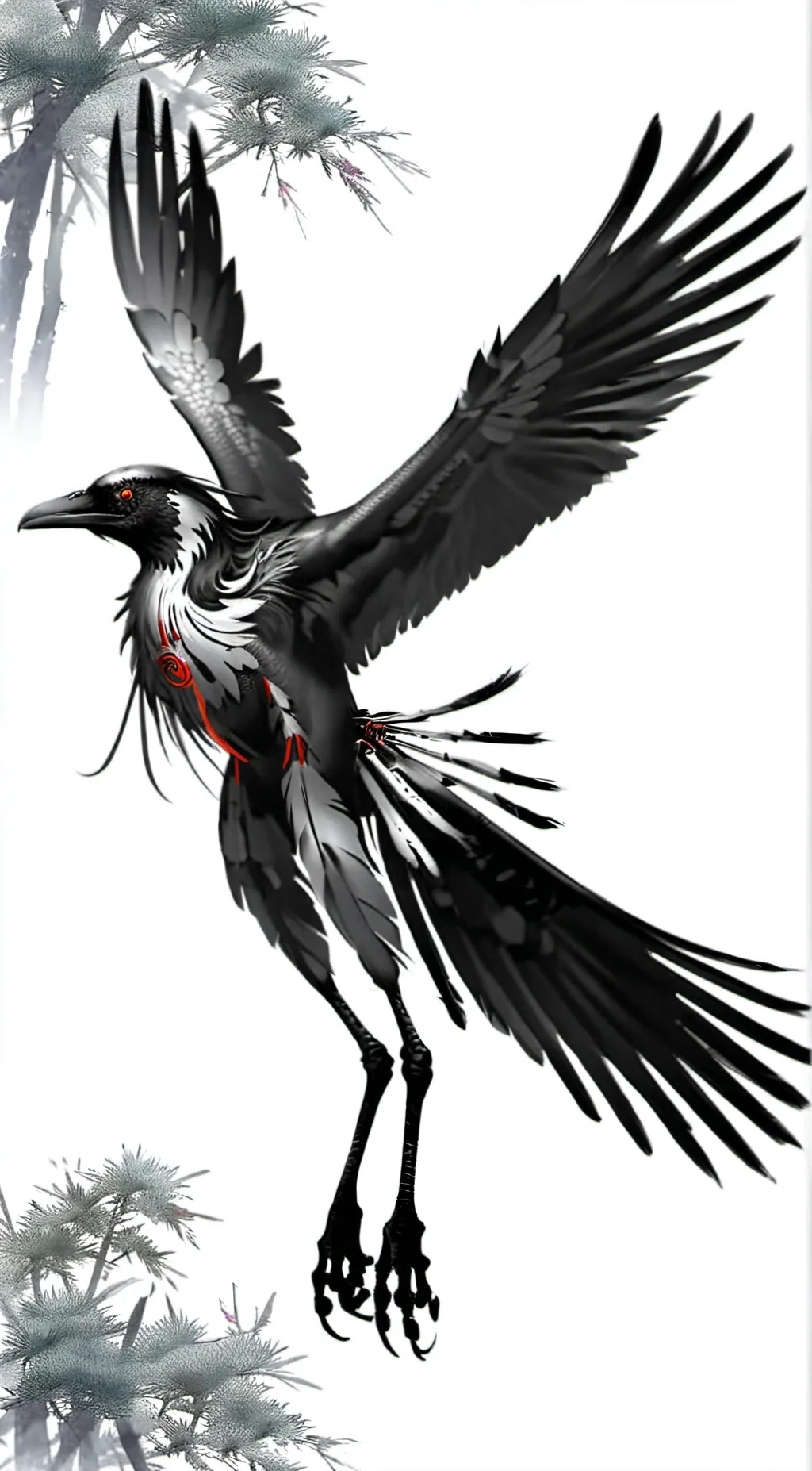 ai character: Archeopteryx  background