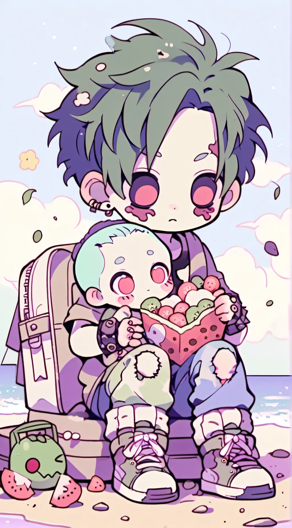 ai character: Nugget  background