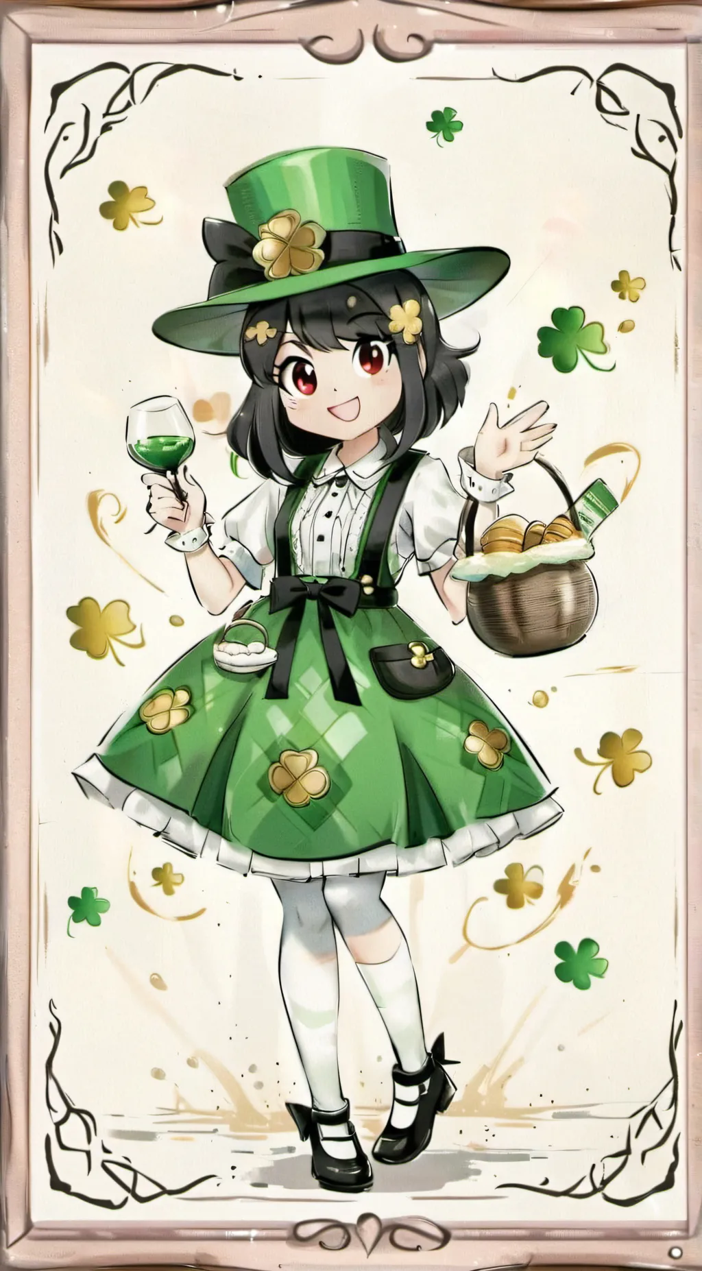 ai character: St. Patrick’s aph background