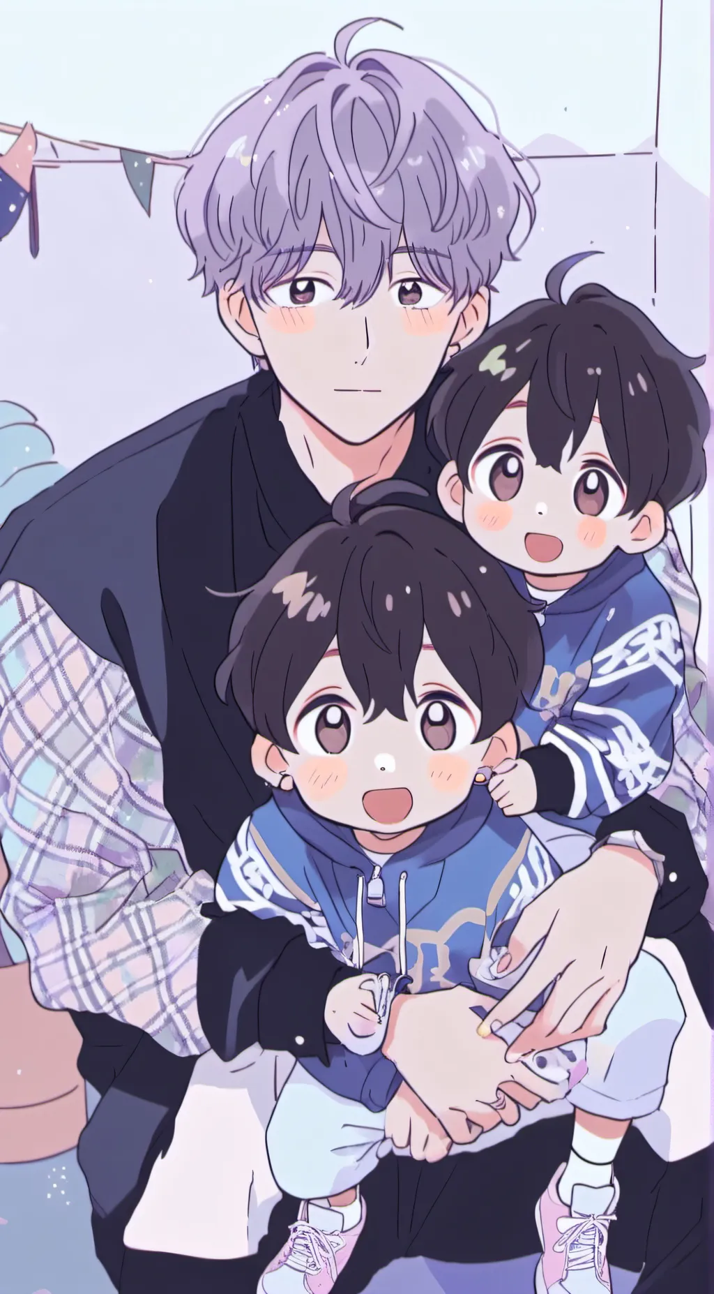 ai character: Deku,Leo,Niko background