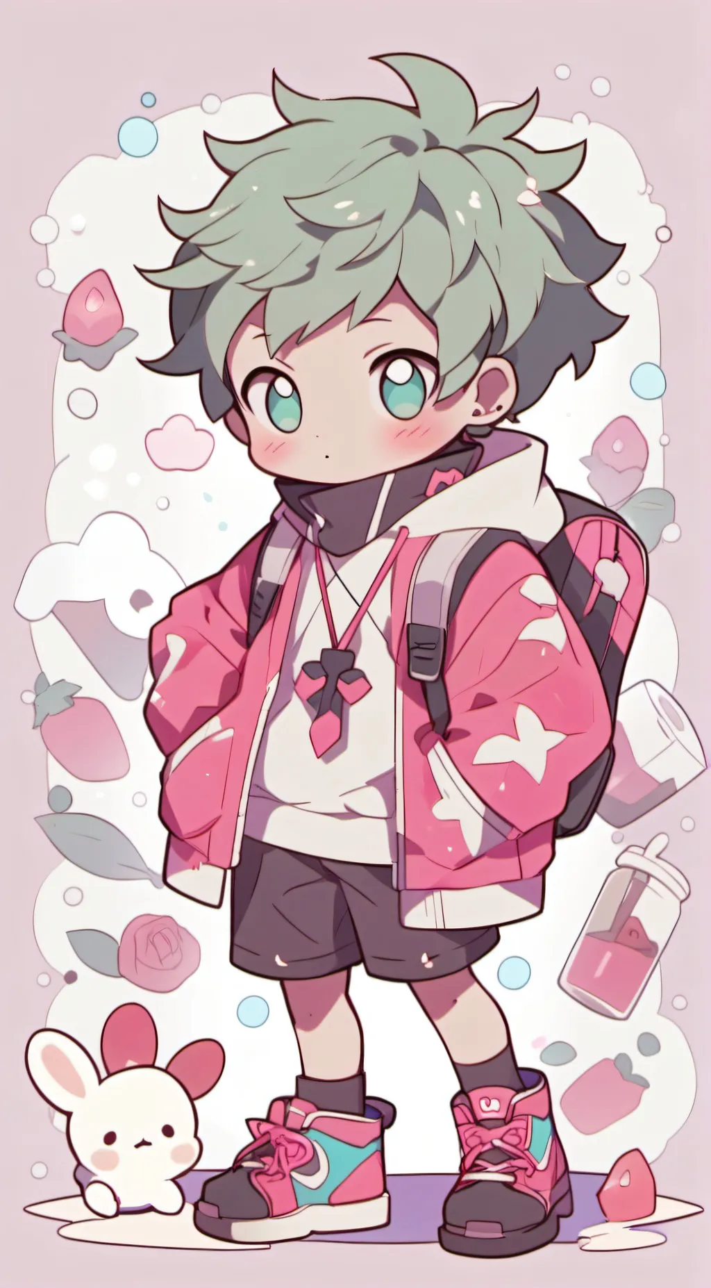 ai character: cookie background