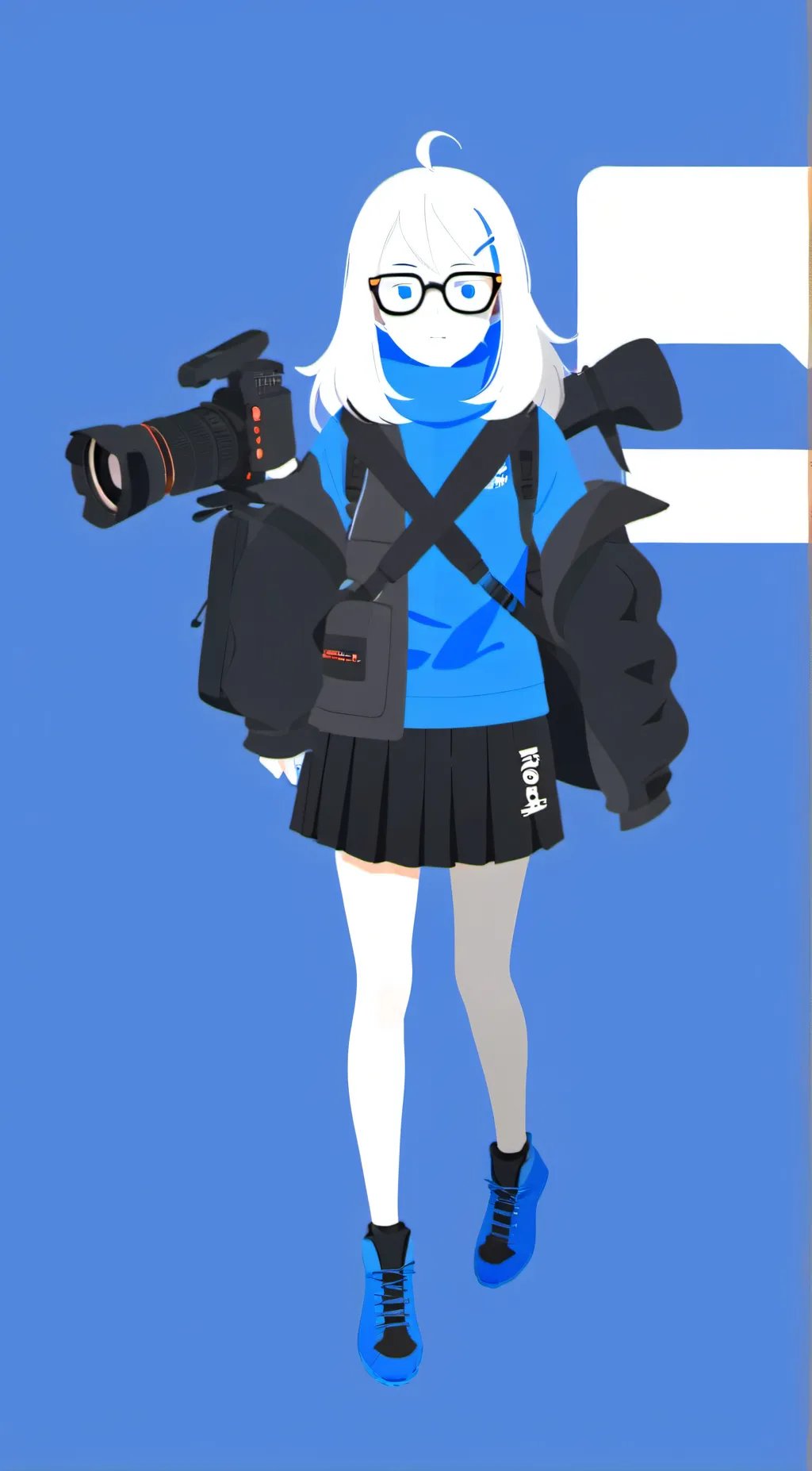 ai character: Jay bleu background